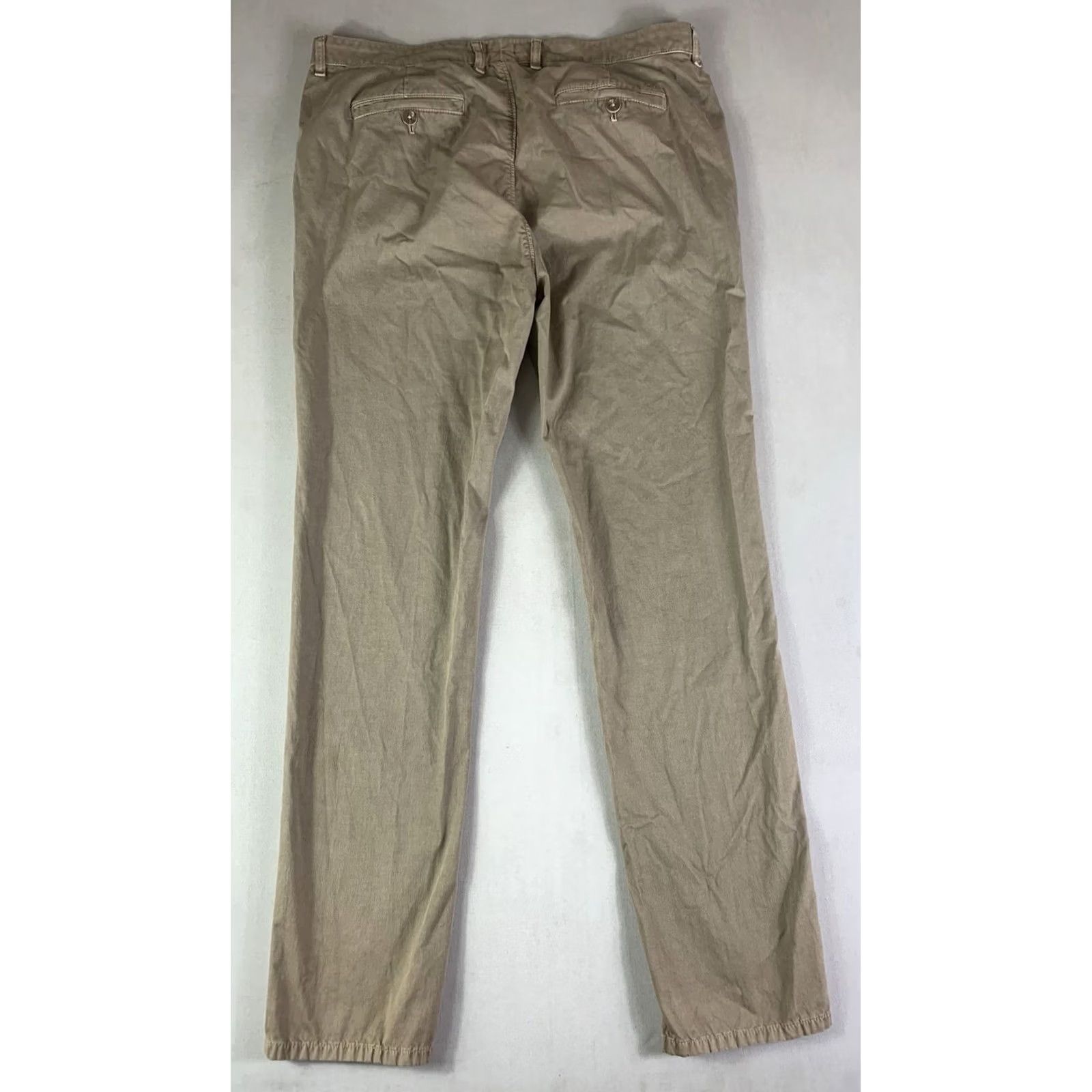 johnnie-O johnnie-O Harkers Corduroy Pants Men 36x34 Tan Beige Preppy Casual Pant Mens Regular Size US 36 / EU 52 - 7 Thumbnail