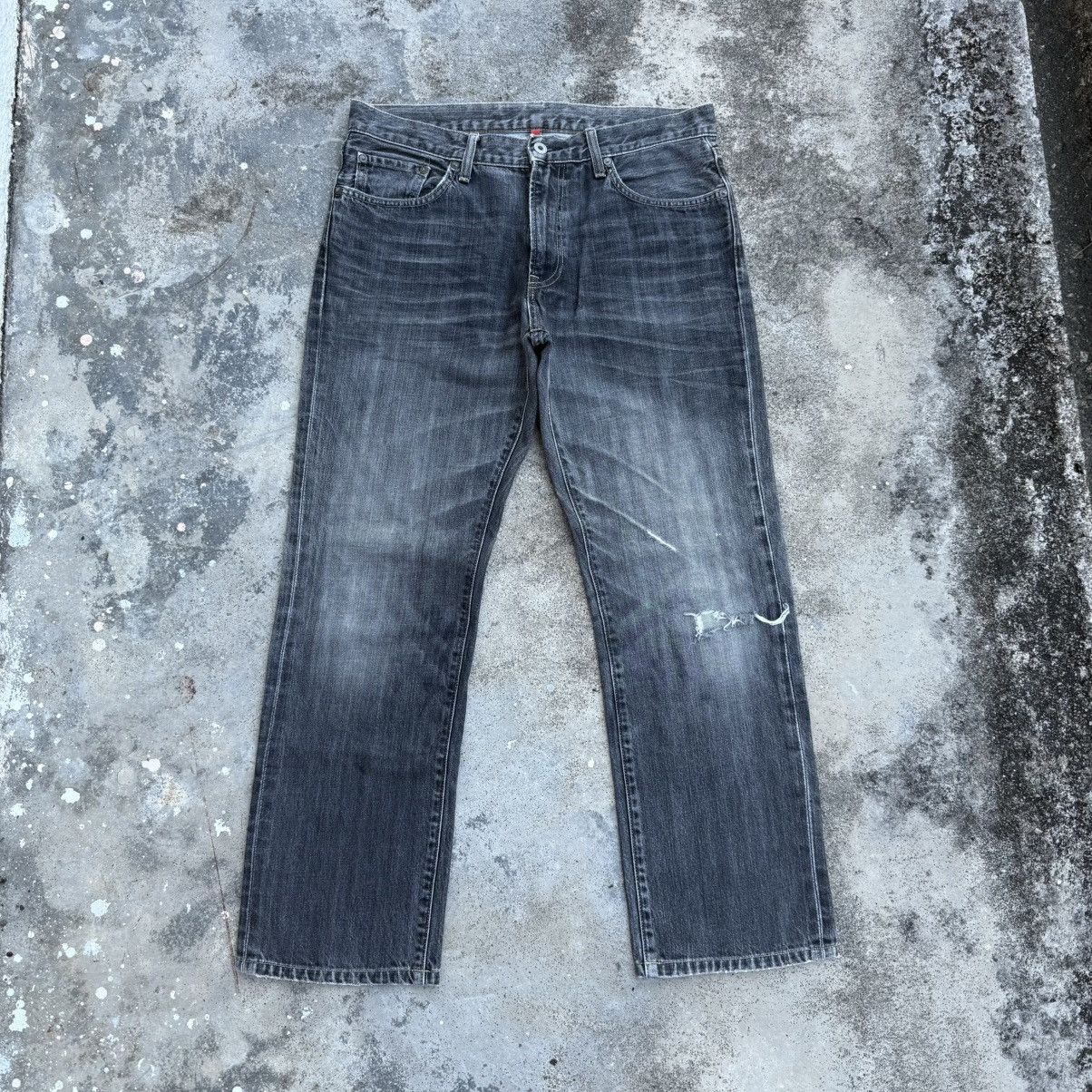 Japanese Brand VINTAGE JAPANESE FADED BLACK JEAN DENIM PANTS Size US 34 / EU 50 - 2 Thumbnail
