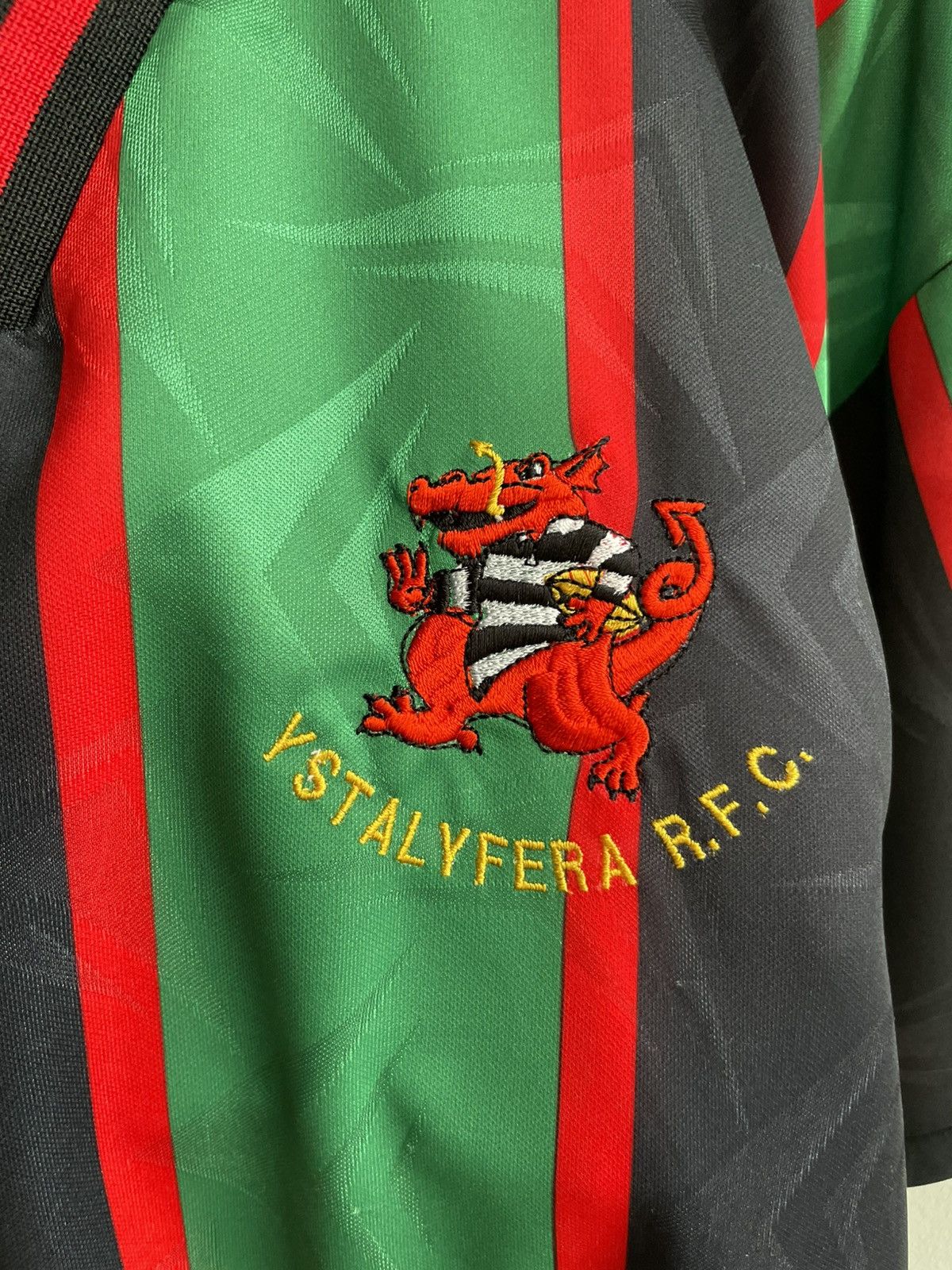 Vintage Ystalyfera RFC 1995 1996 Rugby Jersey Shirt Eurokit Vintage Size US L / EU 52-54 / 3 - 4 Thumbnail