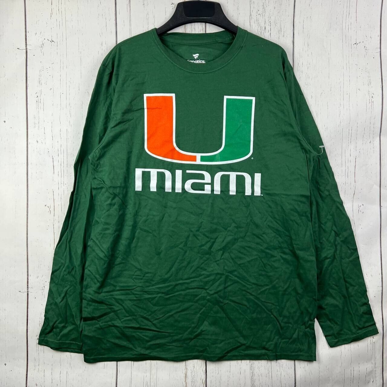 NCAA Miami Hurricanes NCAA L Fanatics Casual Long Sleeve Shirt Size US L / EU 52-54 / 3 - 1 Thumbnail