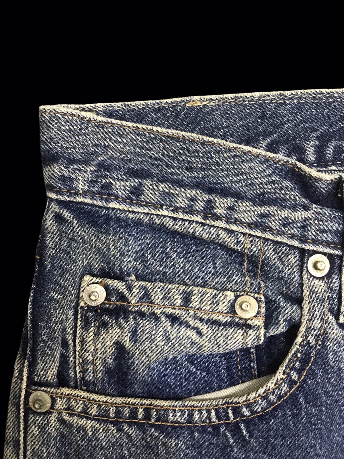 RRL Ralph Lauren 🔥RRL BLUE WASH MID RISE SLIM DENIM F116 Size US 27 - 7 Thumbnail