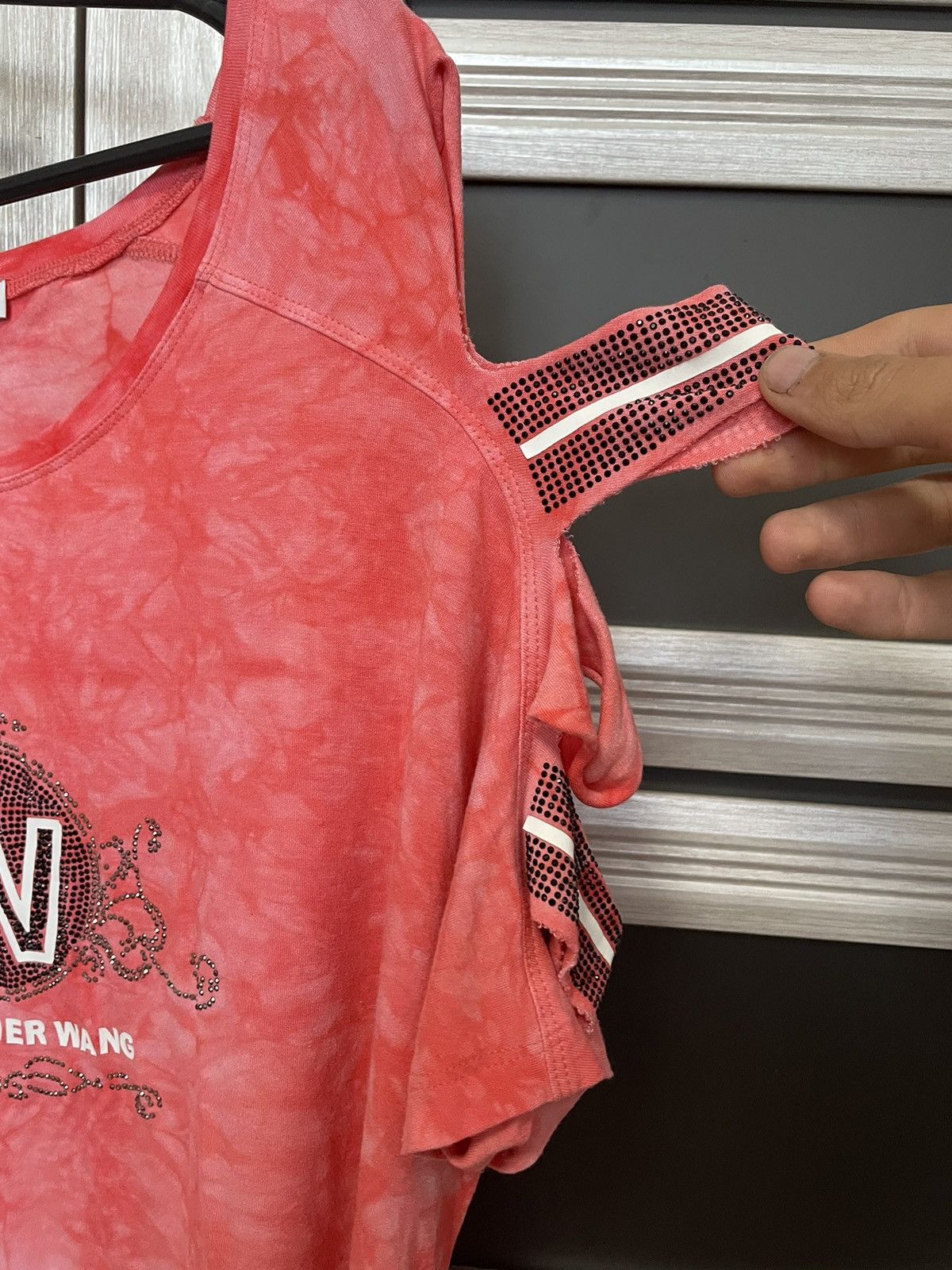 Alexander Wang Alexander Wang Tie Dye Tee Rhinestones T Shirt Big Logo Size XXL / US 16-18 / IT 52-54 - 3 Thumbnail