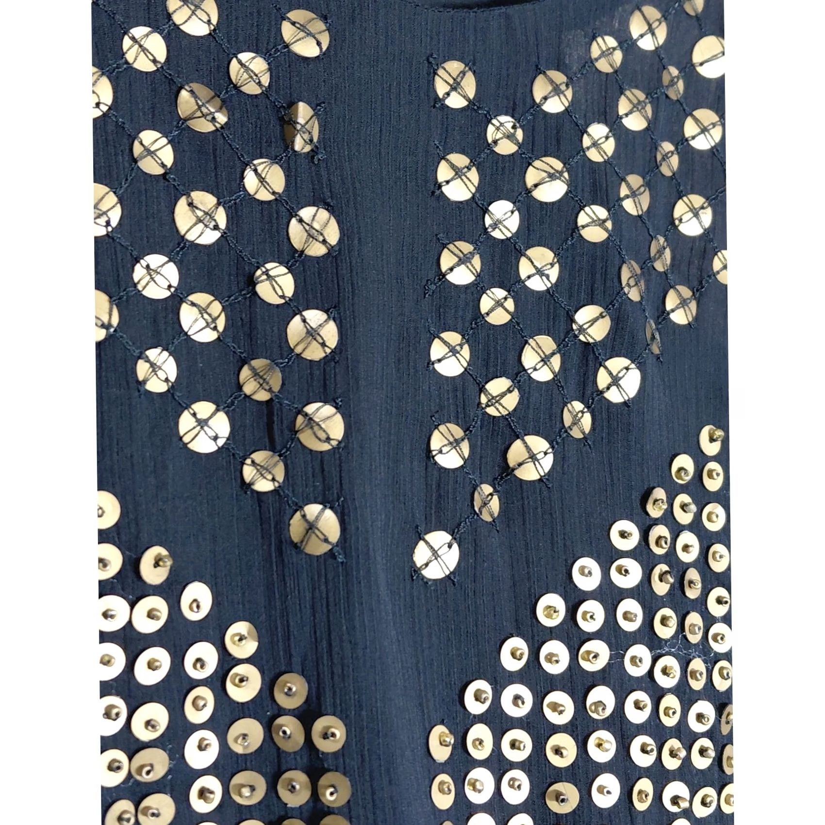 Express Express Studded Tank Top Black Solid Knit Size L Size L / US 10 / IT 46 - 3 Thumbnail