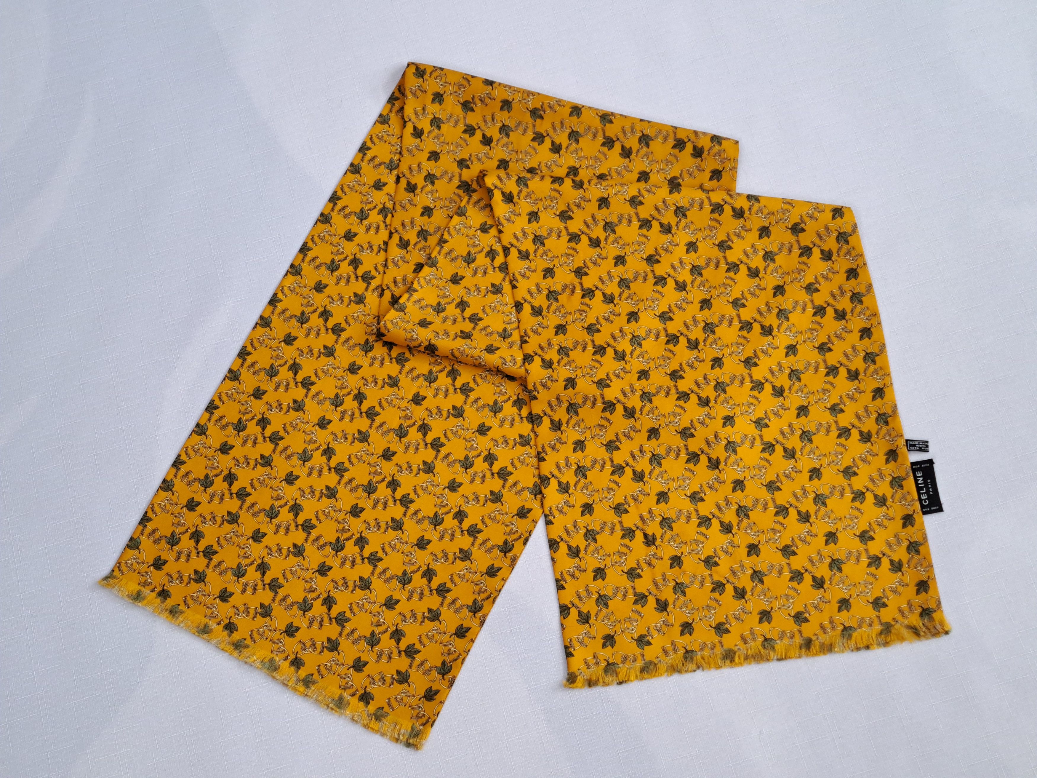 Celine CELINE vintage 1980 silk scarf. Made in Italy Size ONE SIZE - 5 Thumbnail