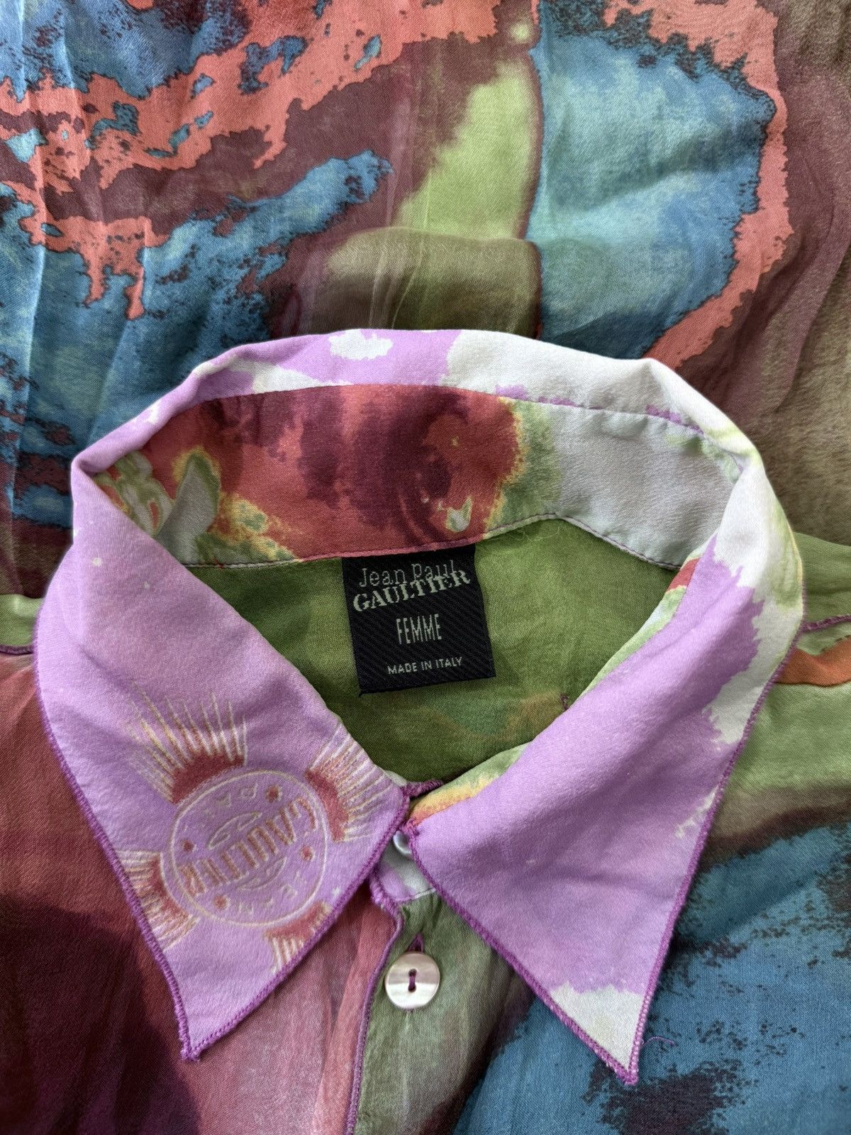 Jean Paul Gaultier Jean Paul Gaultier - SS00 Psychedelic Button Up Size L / US 10 / IT 46 - 8 Thumbnail