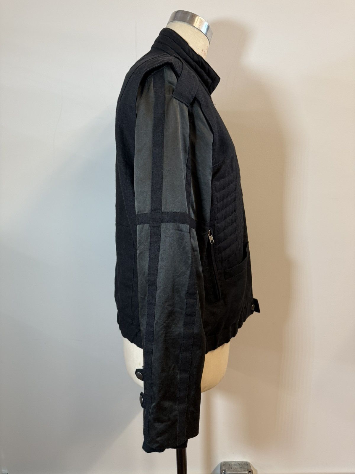 Japanese Brand Hiro Sawatari Linen Moto Bomber Jacket — Made in Japan Size US L / EU 52-54 / 3 - 2 Thumbnail