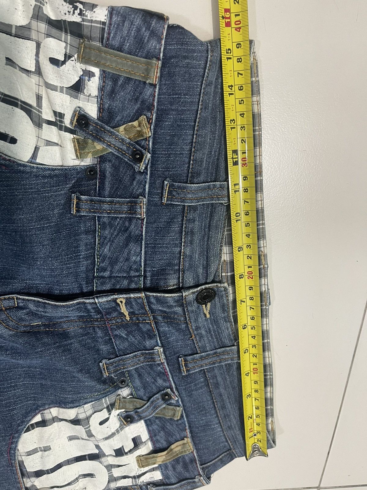 Designer Dominate Handcrafted Jeans Custom Designer Size US 31 - 10 Thumbnail