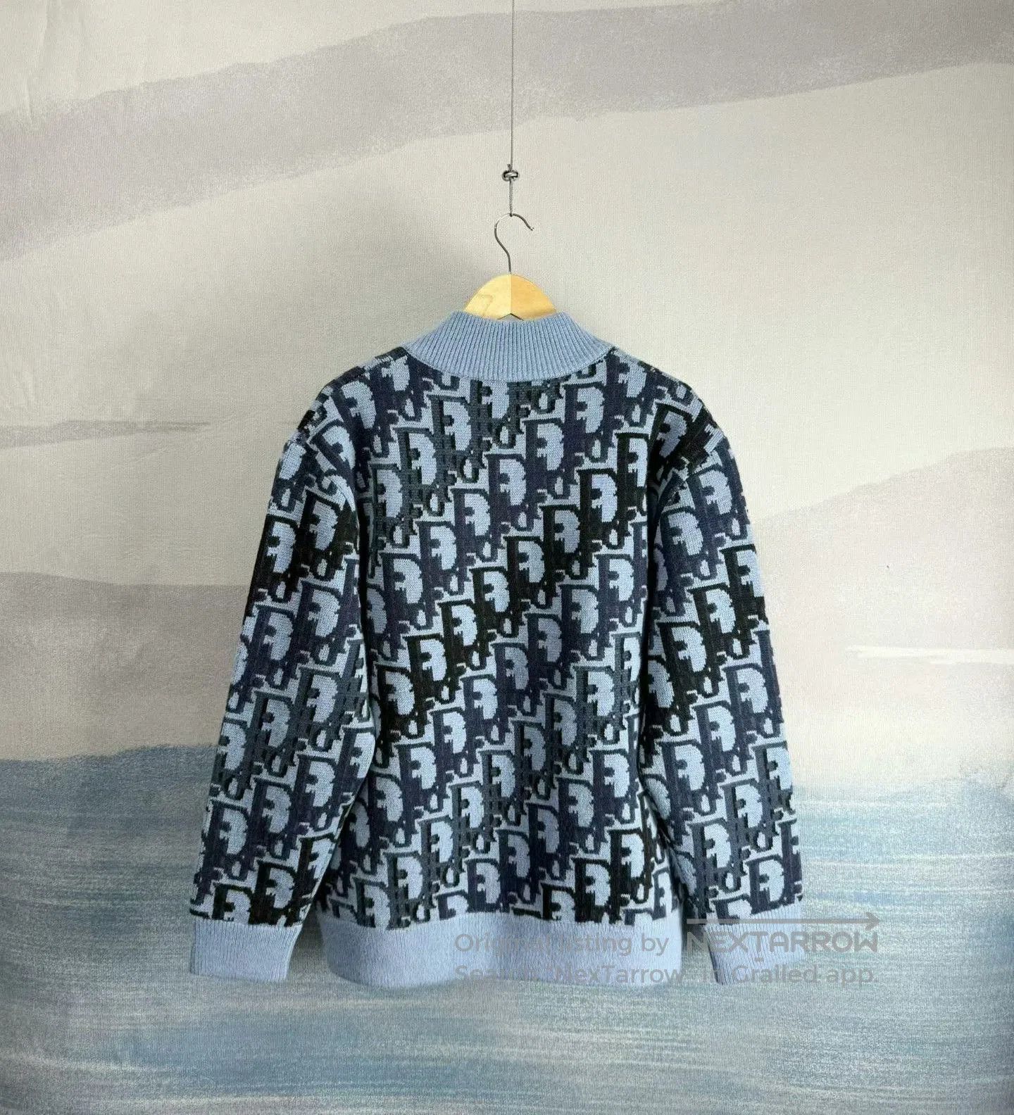 Dior dior blue wool zip-up jacket size M. Size US M / EU 48-50 / 2 - 3 Thumbnail