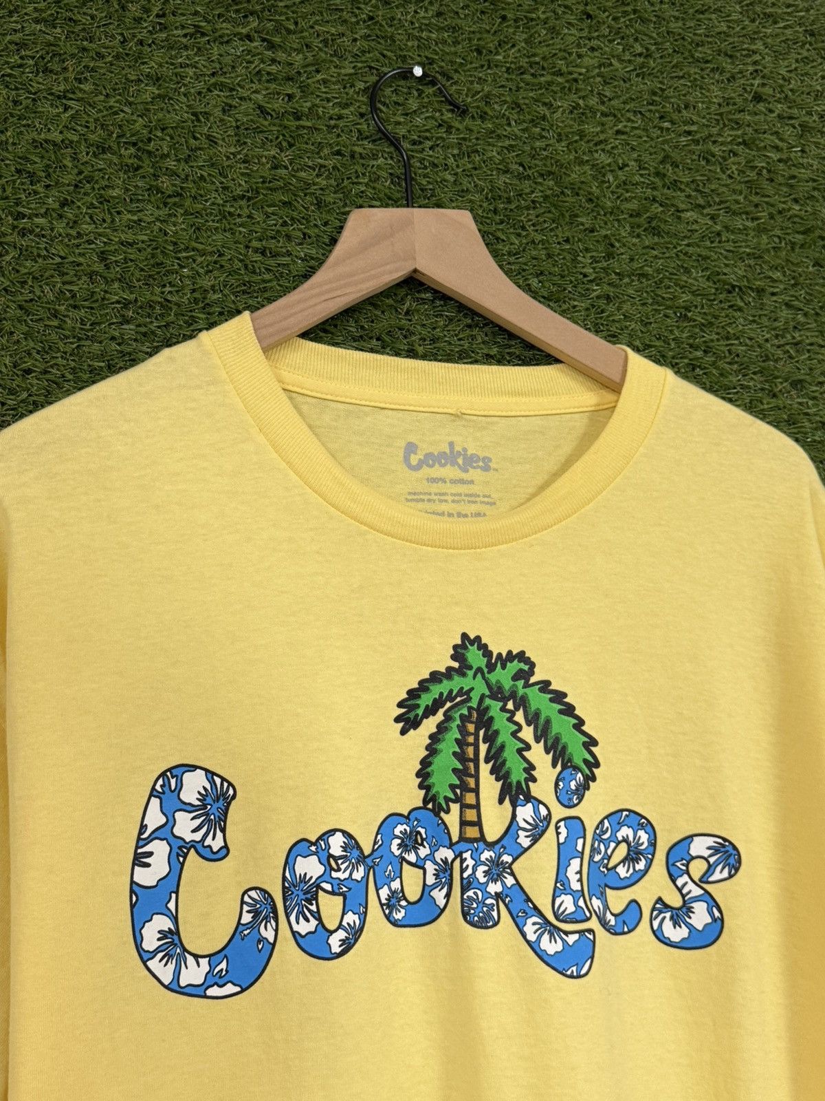 Cookies Cookies Weed Palm Tree Aloha Floral Logo Tee Yellow XL Size US XL / EU 56 / 4 - 1 Thumbnail