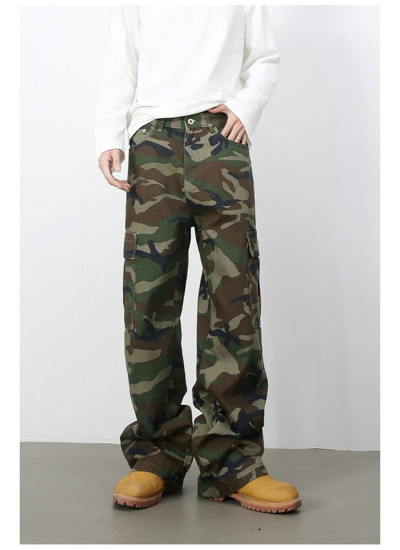 Japanese Brand × Jean American retro street big pocket camouflage cargo jeans Size US 32 / EU 48 - 4 Thumbnail