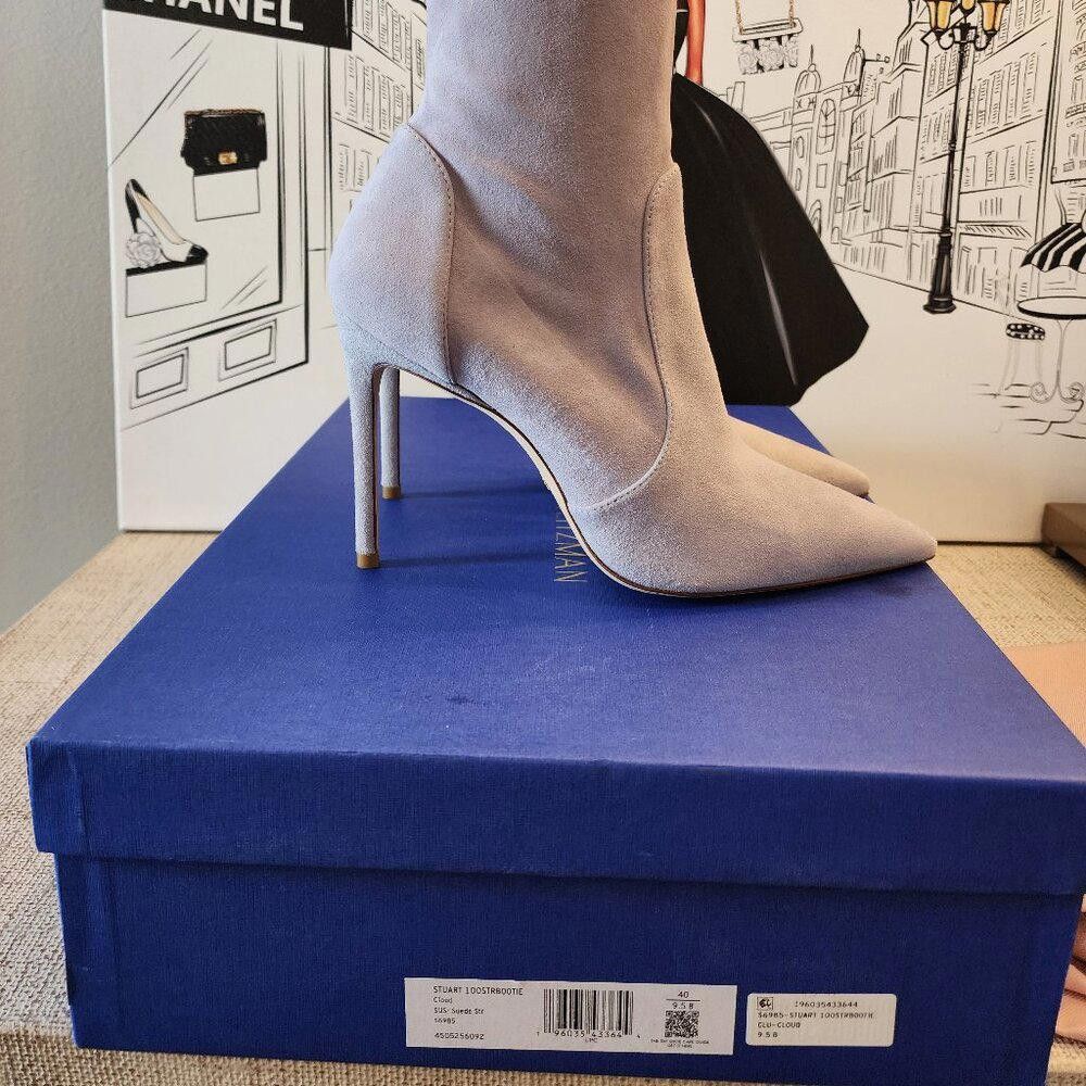 Stuart Weitzman STUART WEITZMAN Women's Stuart Stretch Bootie Suede Leather Size US 9 / IT 39 - 4 Thumbnail