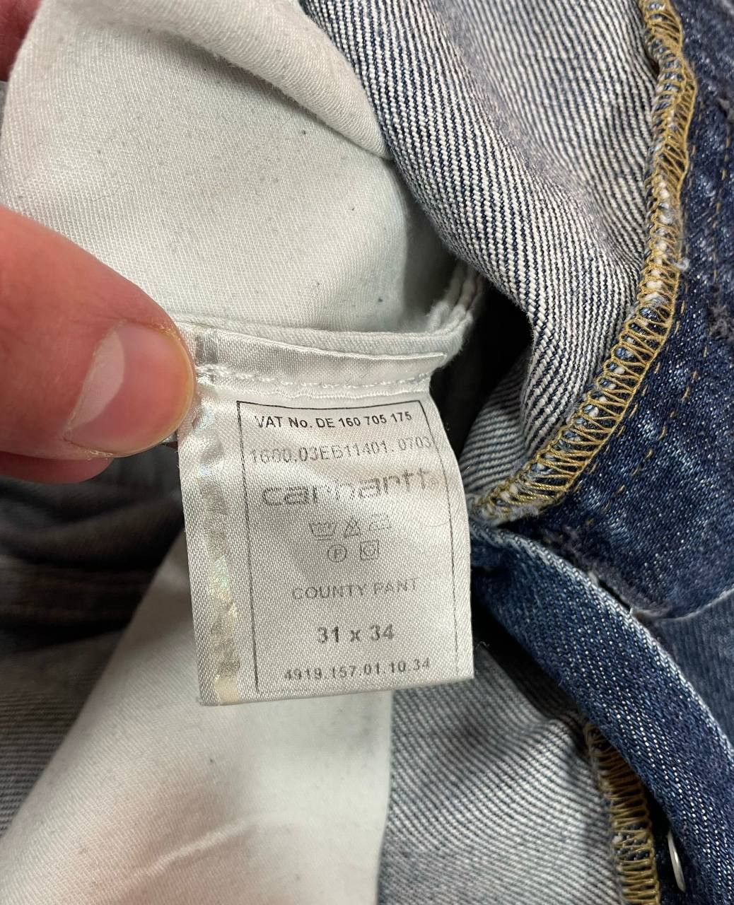 Carhartt Washed Denim Vintage Carhartt Jeans Size US 31 - 12 Thumbnail