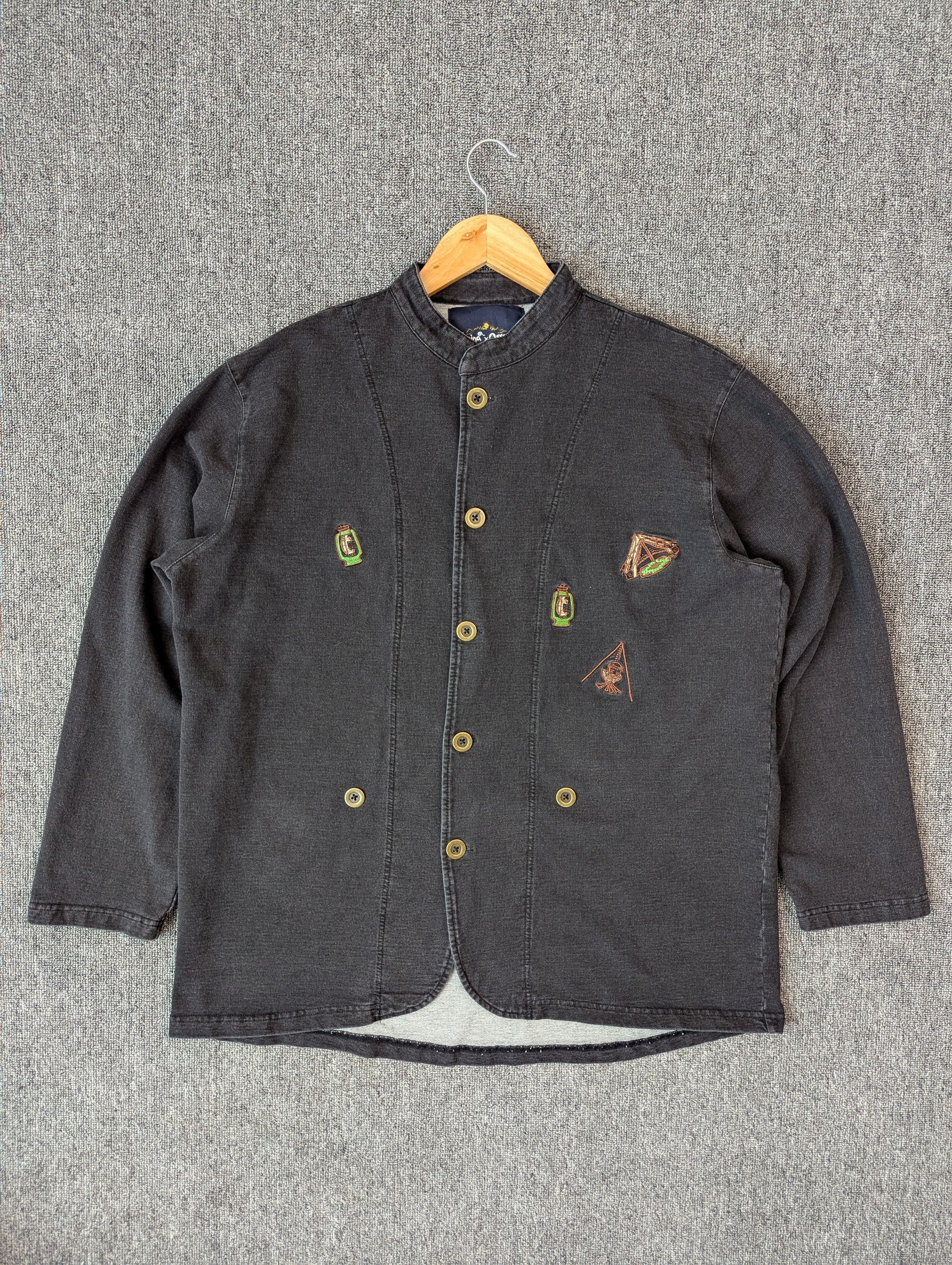 GRN Amina X Grn Stretch Denim Button Ups Jacket Size US L / EU 52-54 / 3 - 1 Thumbnail