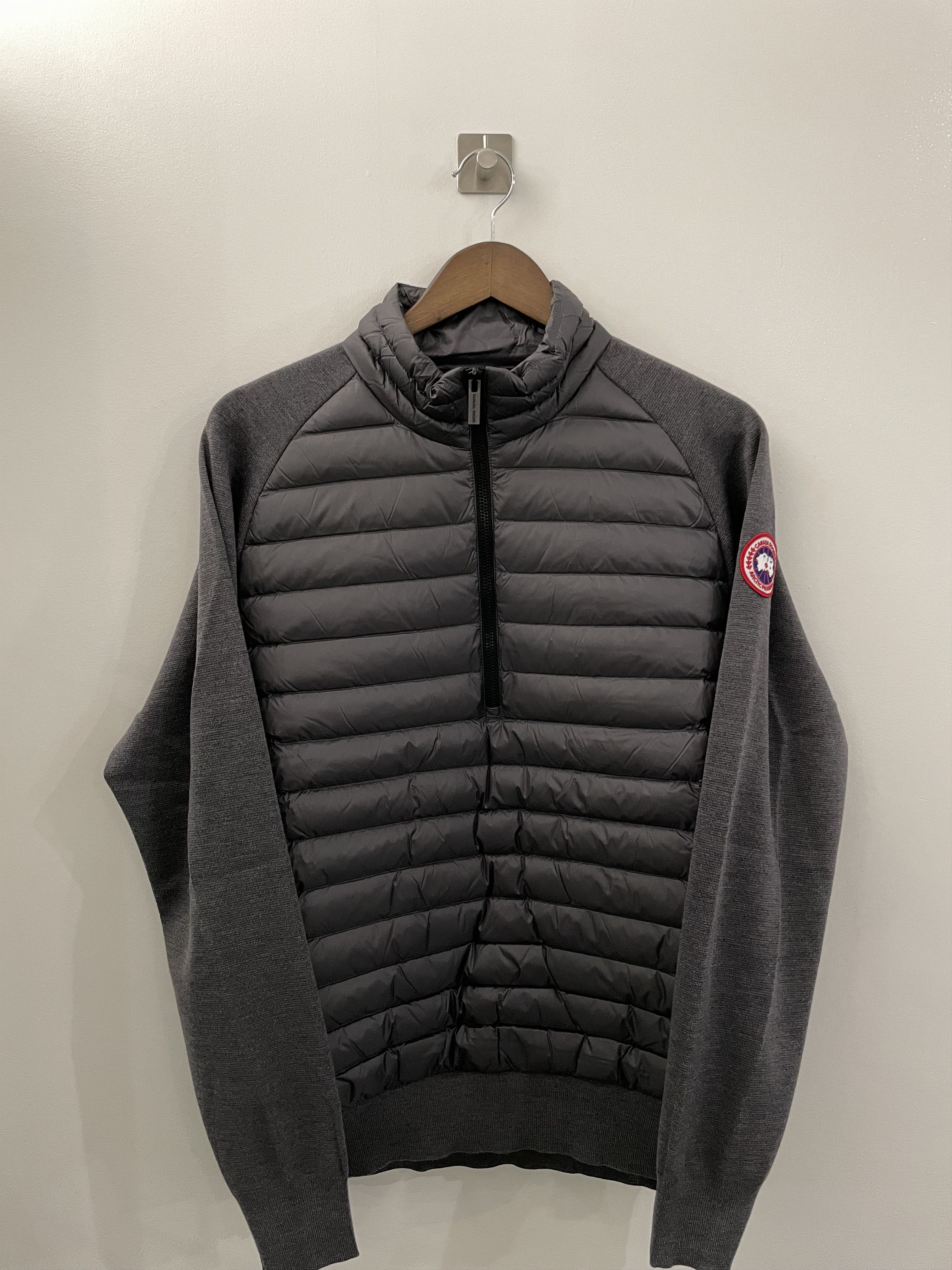 image of Canada Goose - Hybridge Knit Packable Pullover in Iron Grey, Men's (Size Large)