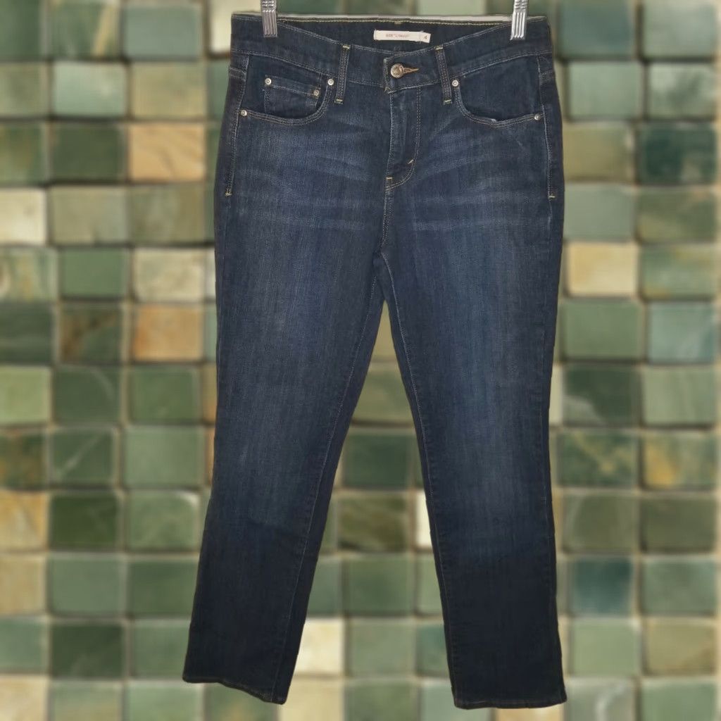Levi's LEVI'S 505 Straight Jeans Womens Size 4 Blue Regular Size 27" / US 4 / IT 40 - 1 Thumbnail