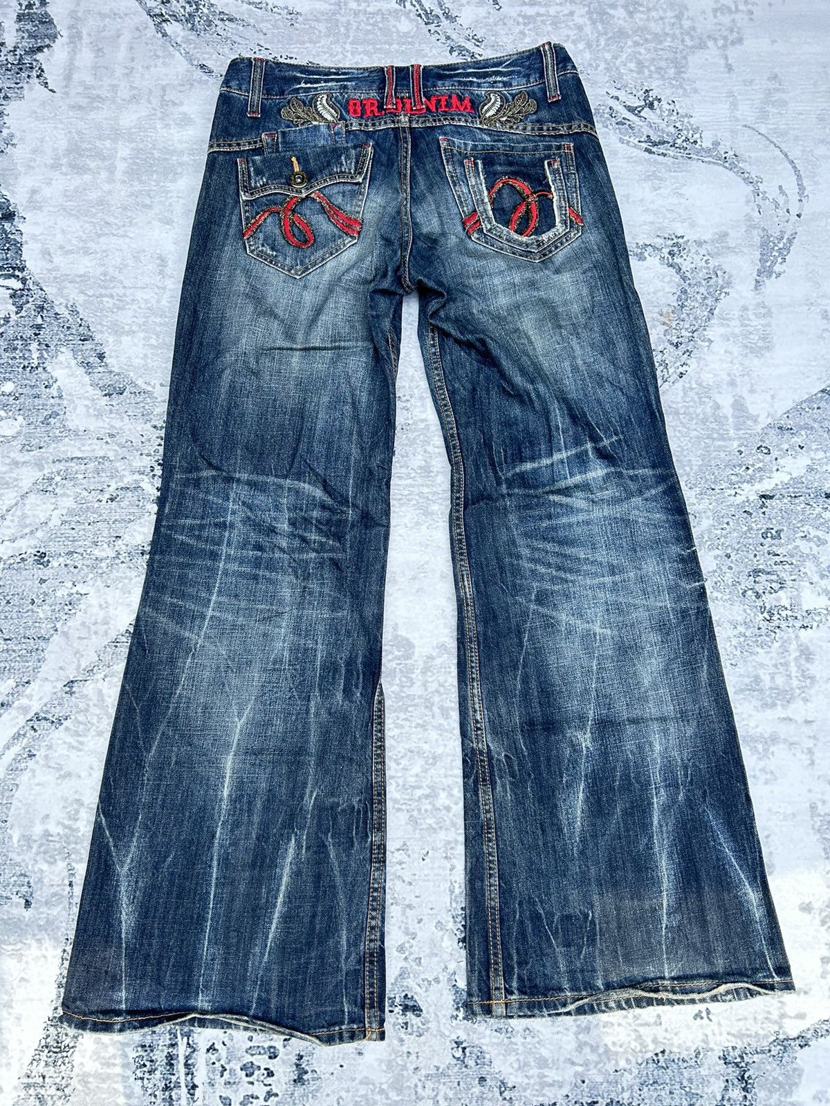 If Six Was Nine Super Flared Japan Brand Jeans Size US 32 / EU 48 - 8 Thumbnail