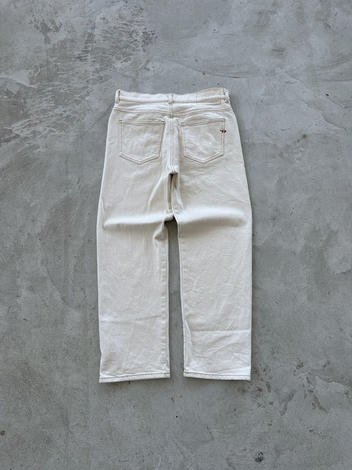 Diesel Diesel Denim Jeans Beige Embroidered Logo Women’s Size W27 Size 27" / US 4 / IT 40 - 6 Thumbnail