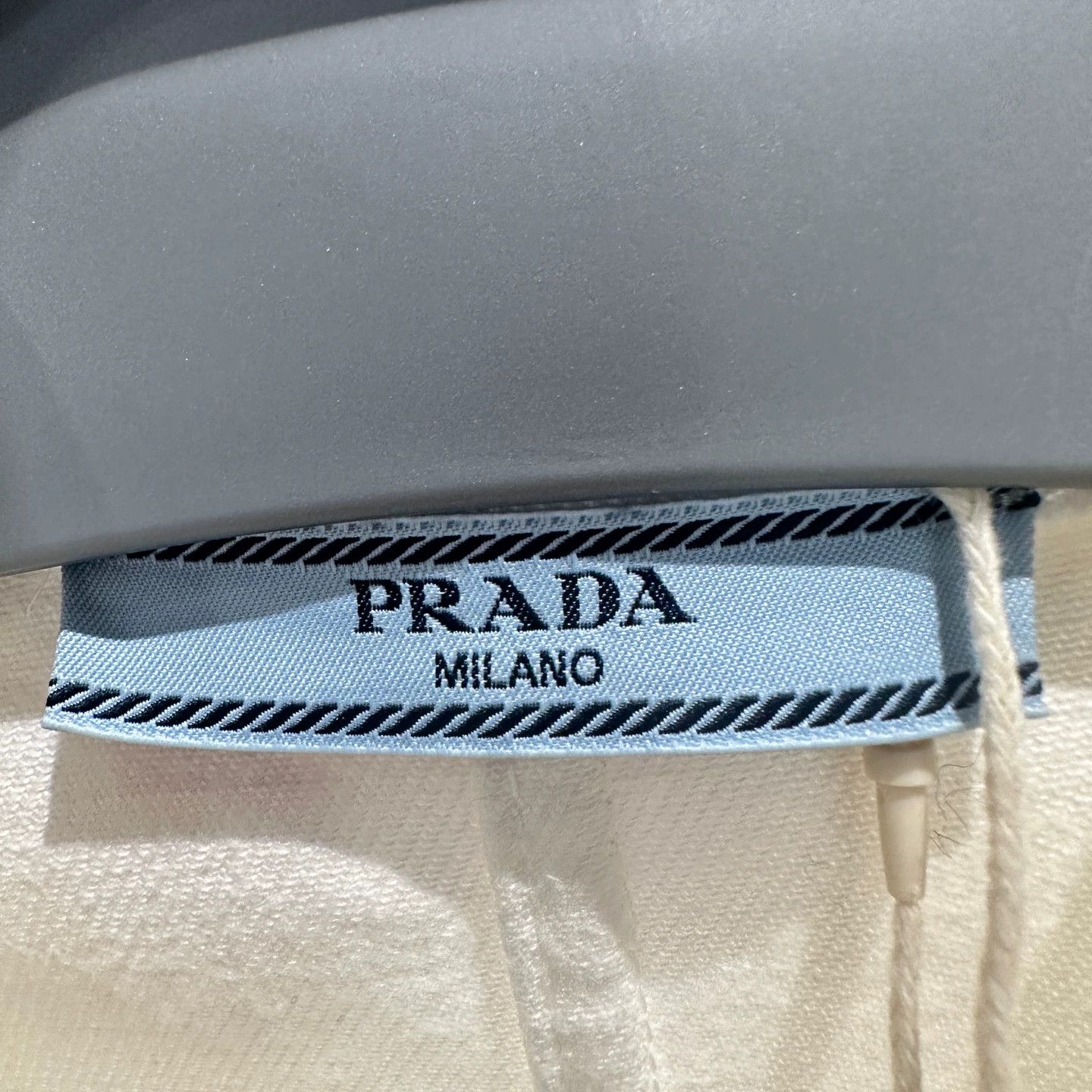 Prada Prada White Denim Jumpsuit 40 apr745 Size 27" / US 4 / IT 40 - 4 Thumbnail