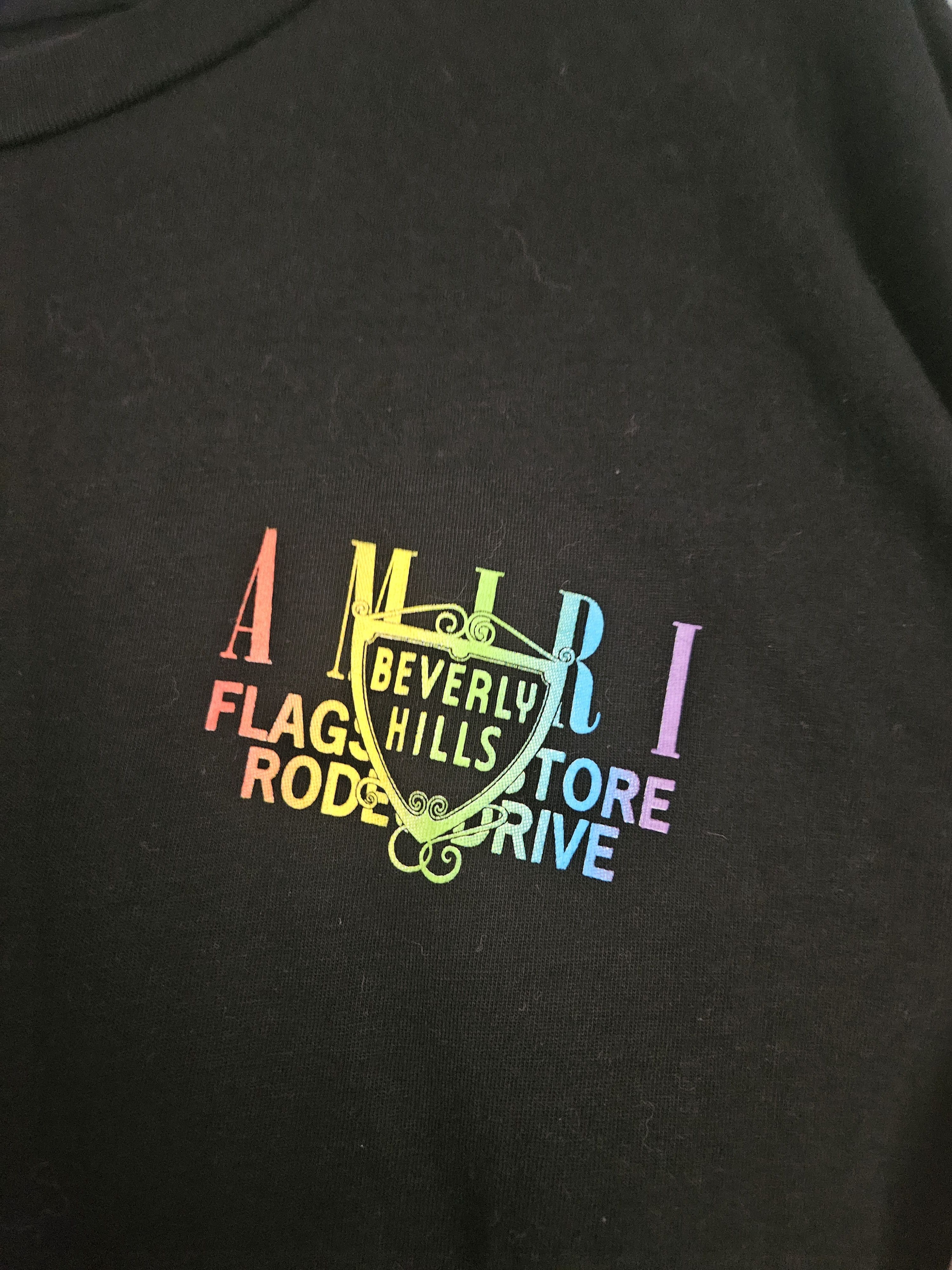 Amiri Beverly Hills Rainbow Long Sleeve T Shirt Size US XL / EU 56 / 4 - 5 Thumbnail