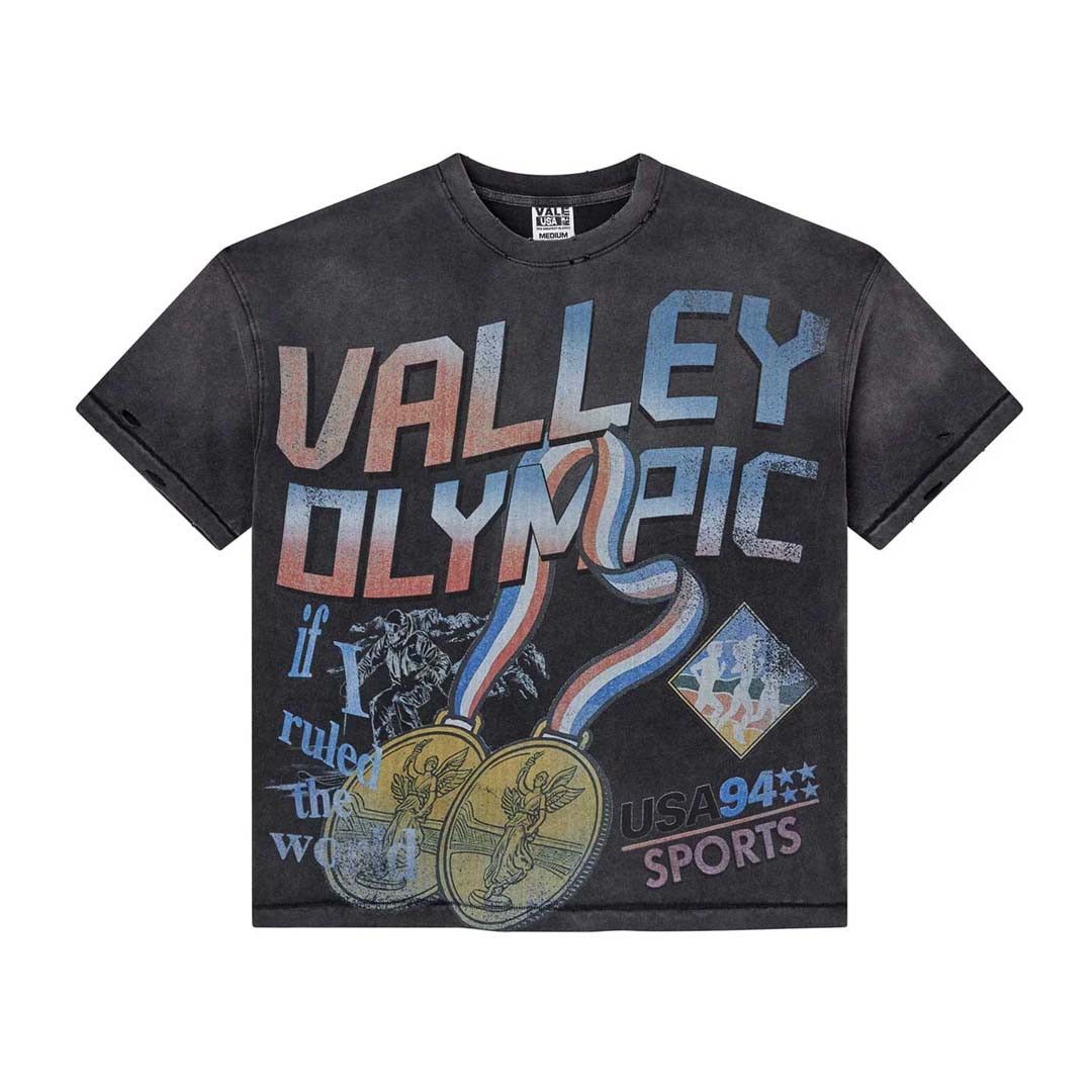 Forever Olympia Black Faded Tee