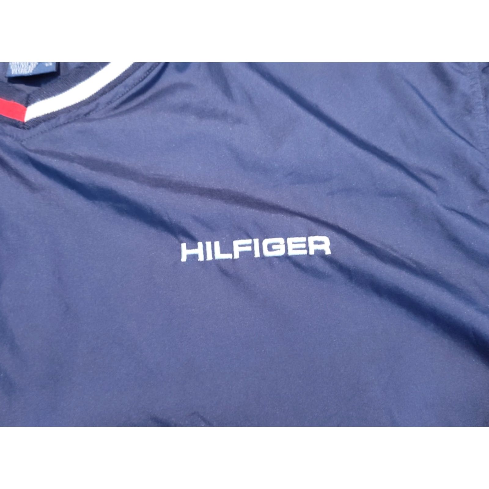 Tommy Hilfiger VINTAGE Tommy Hilfiger Windbreaker Jacket Mens L Blue 90s Y2K Streetwear Logo Pullover Short Jacket Coat Packable Elastic Cuffs Waist Size US L / EU 52-54 / 3 - 5 Thumbnail