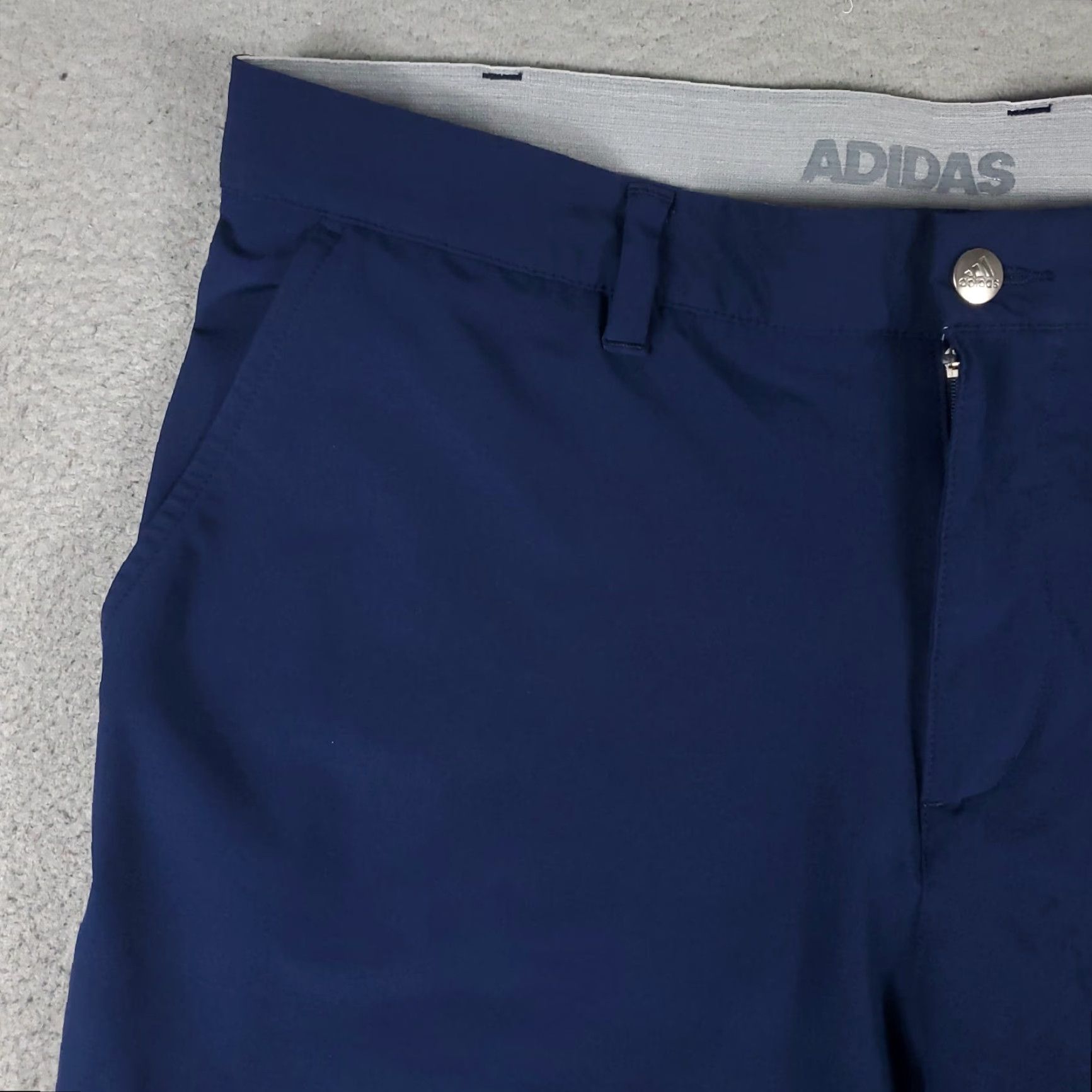 Adidas Adidas Shorts Mens 36 Blue Golf Casual Flat Front Chino Slash Pockets [Num] Size US 36 / EU 52 - 2 Thumbnail