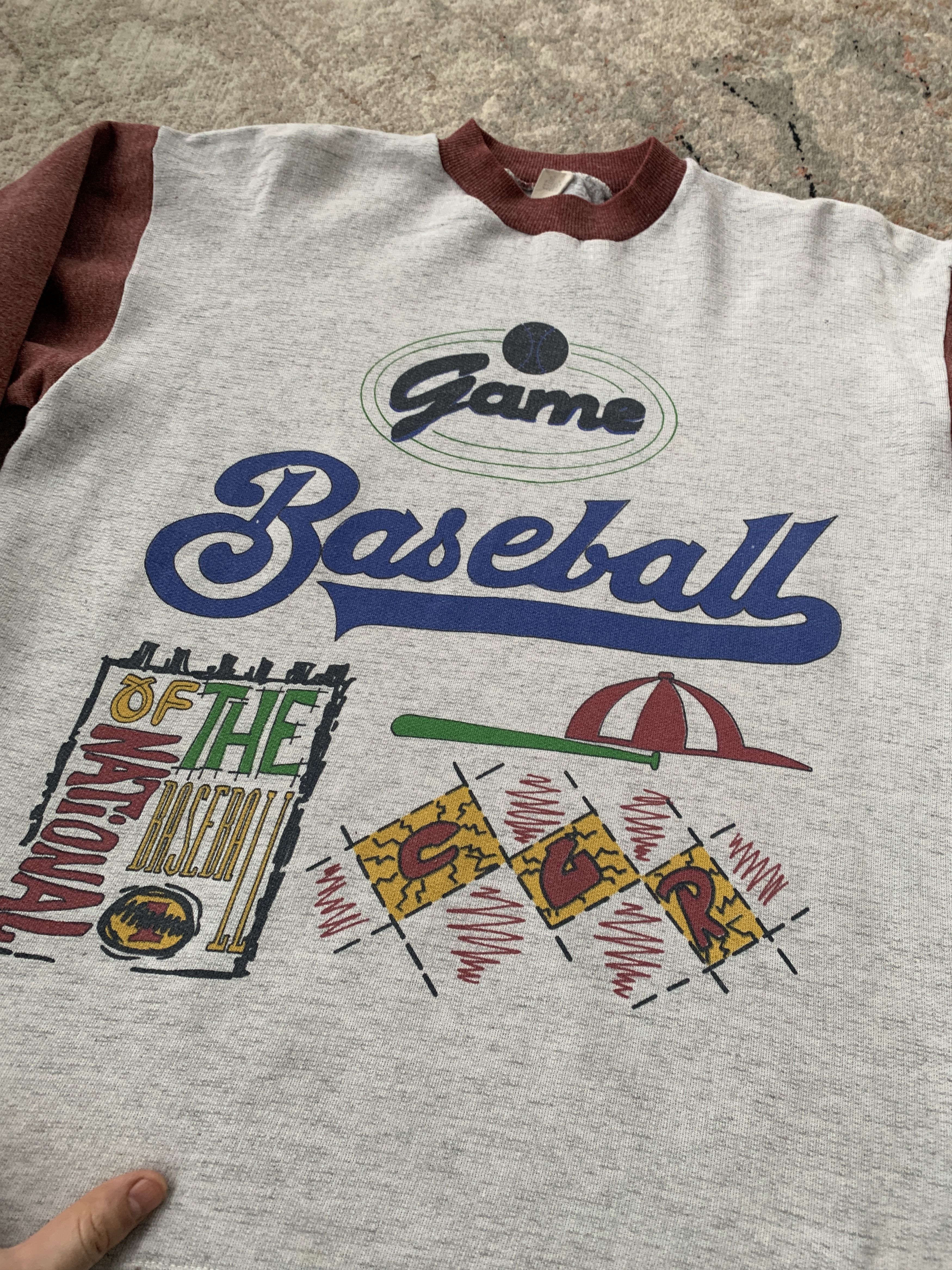Vintage Vintage National Of The Baseball Kids Sweatshirt Size US XS / EU 42 / 0 - 2 Thumbnail