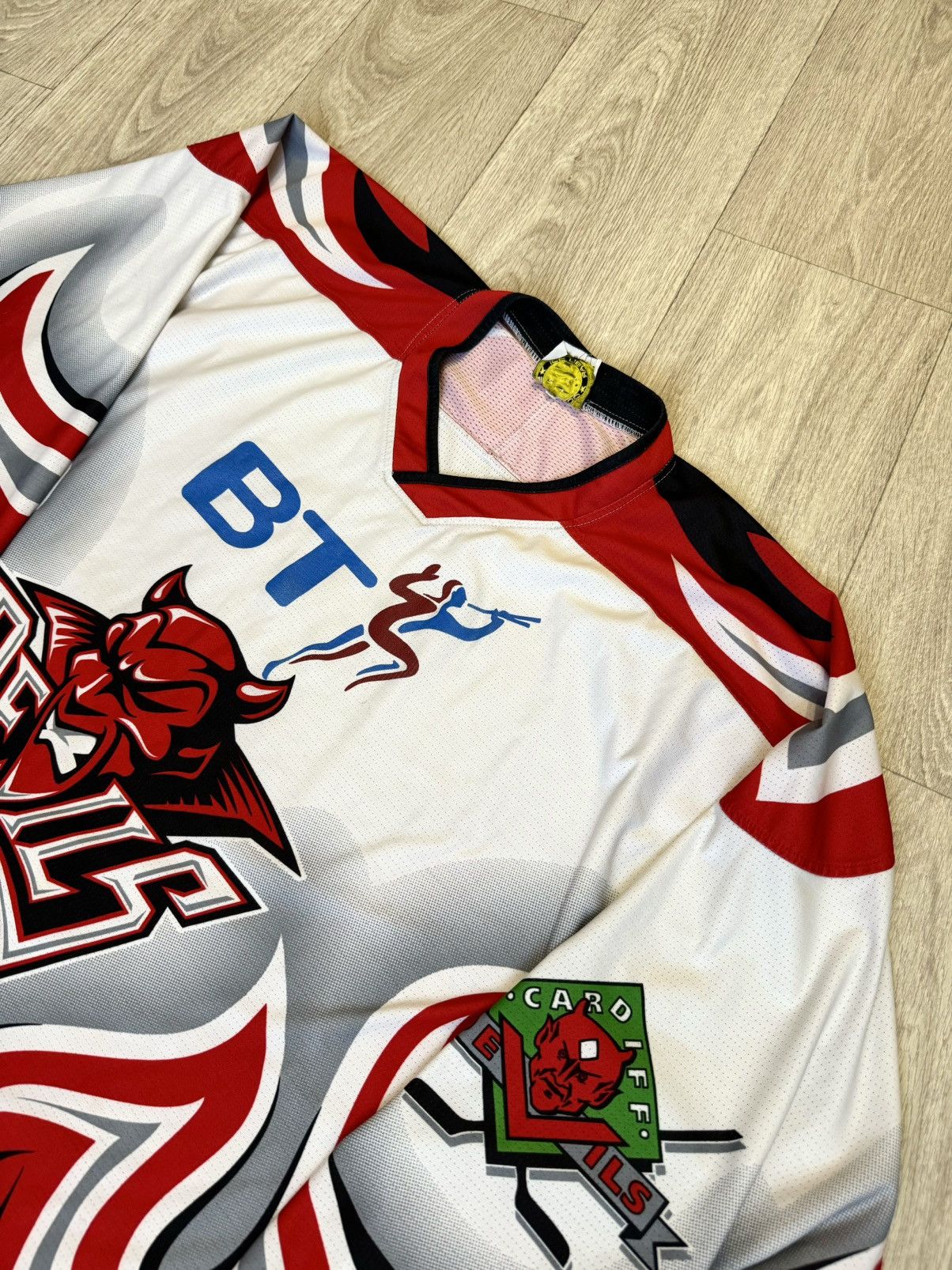NHL 🔷Vintage Cardiff Devils NHL jersey🔷 Size US XL / EU 56 / 4 - 3 Thumbnail