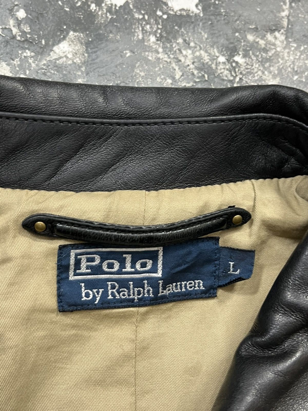 Polo Ralph Lauren Black Polo Ralph Lauren leather jacket vintage lambskin Size US L / EU 52-54 / 3 - 3 Thumbnail