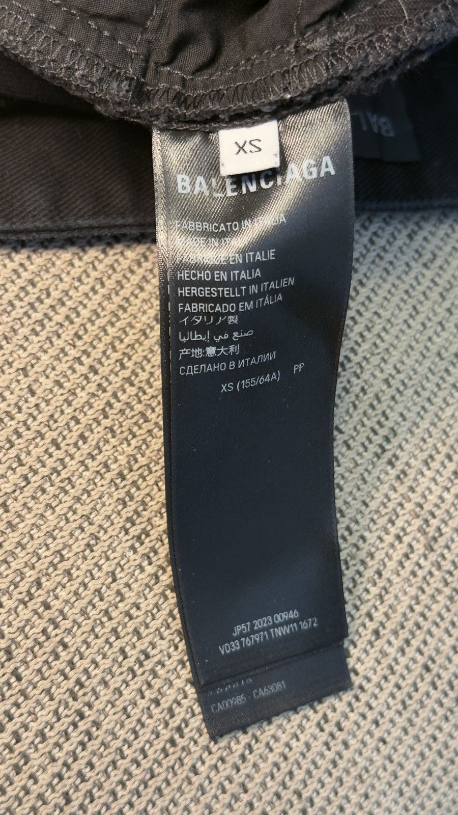 Balenciaga Balenciaga Wide Leg Washed Cargo Jeans Size US 30 / EU 46 - 8 Thumbnail
