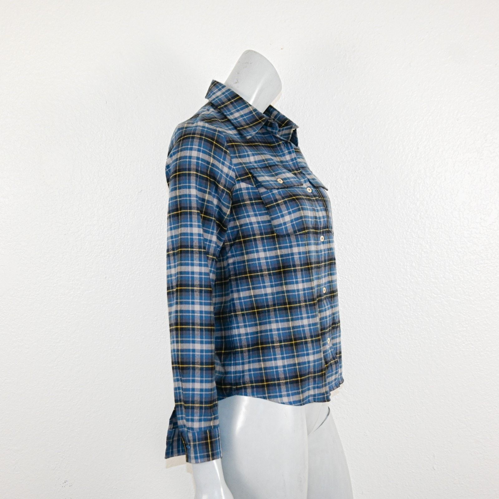 A.P.C. A.P.C. Blue Plaid Button up Flannel Shirt 100% Cotton Size XS / US 0-2 / IT 36-38 - 4 Thumbnail