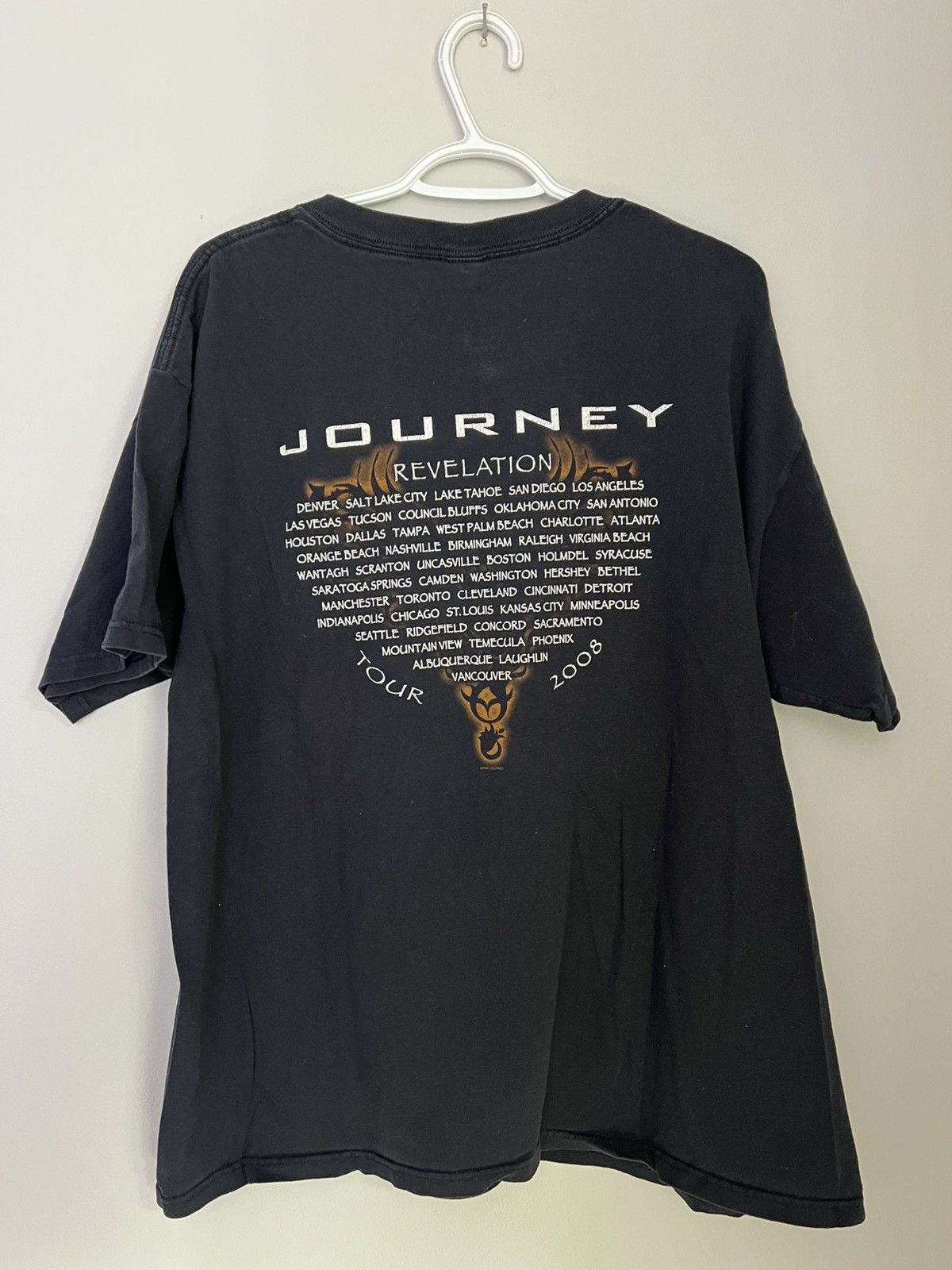 Anvil Vintage 2008 Journey Revelation Tour Tee Size US XL / EU 56 / 4 - 3 Thumbnail