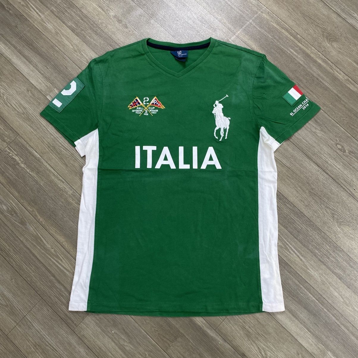 Polo Ralph Lauren 2011 Polo Ralph Lauren RL Ocean Challange Italia Team Tee Size US M / EU 48-50 / 2 - 2 Thumbnail