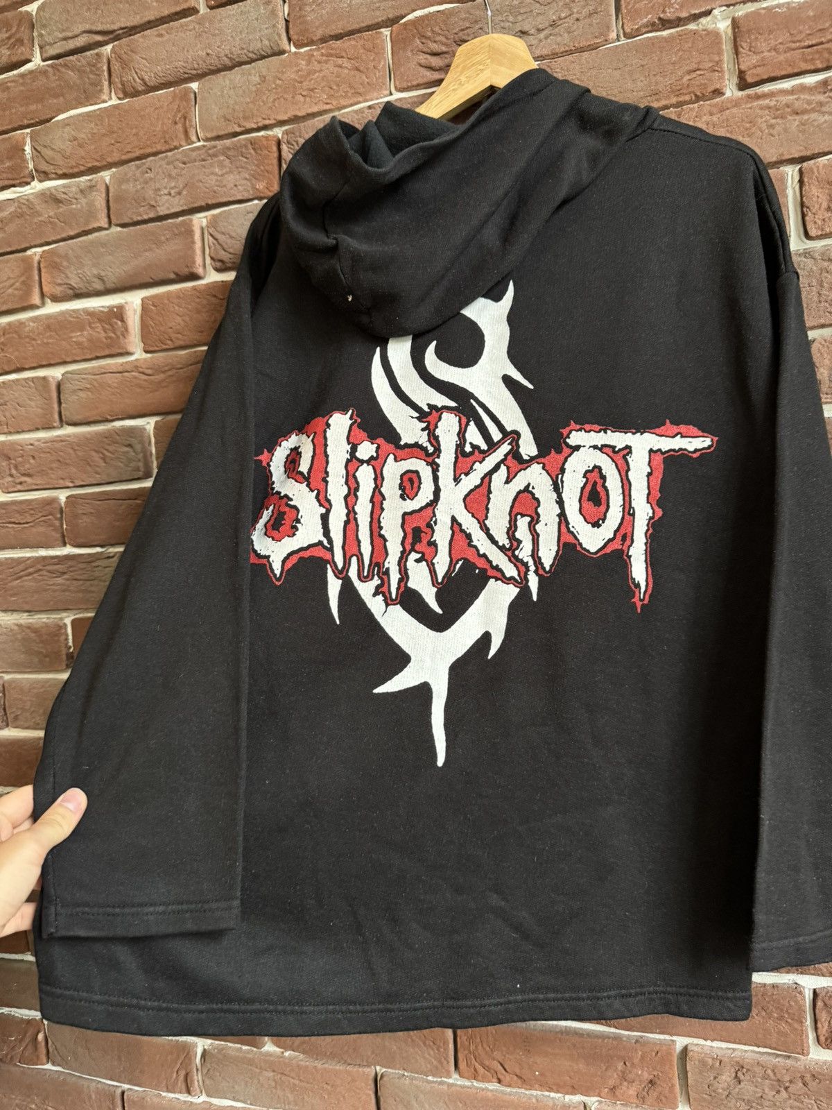 Band Tees Rare Vintage 00s Slipknot Numetal Band Tee Hoodie M Black Size US M / EU 48-50 / 2 - 4 Thumbnail