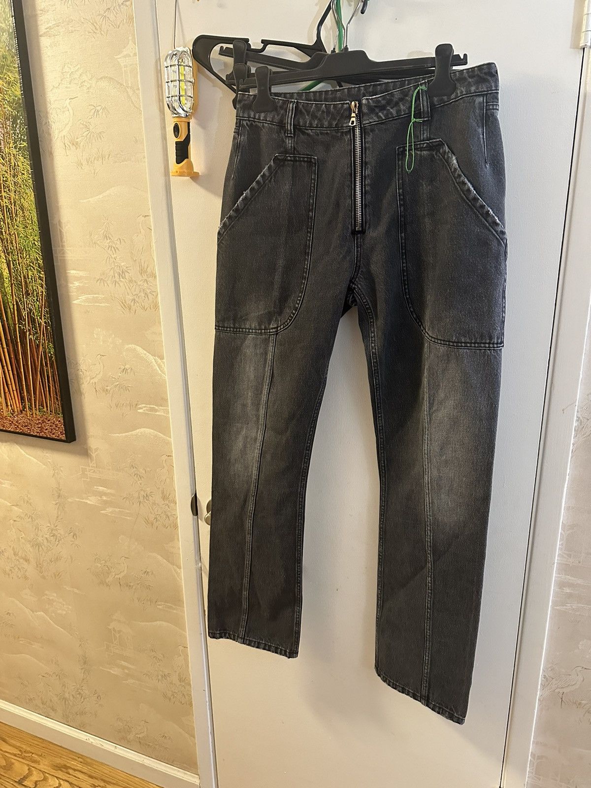 Cole Buxton Cole Buxton sample denim washed black size large Size US 34 / EU 50 - 1 Thumbnail