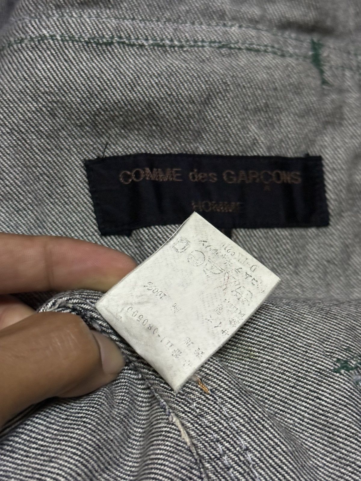 Comme des Garcons Homme Vintage 80s Comme Des Garcons Denim Jacket Patchwork Size US M / EU 48-50 / 2 - 18 Thumbnail