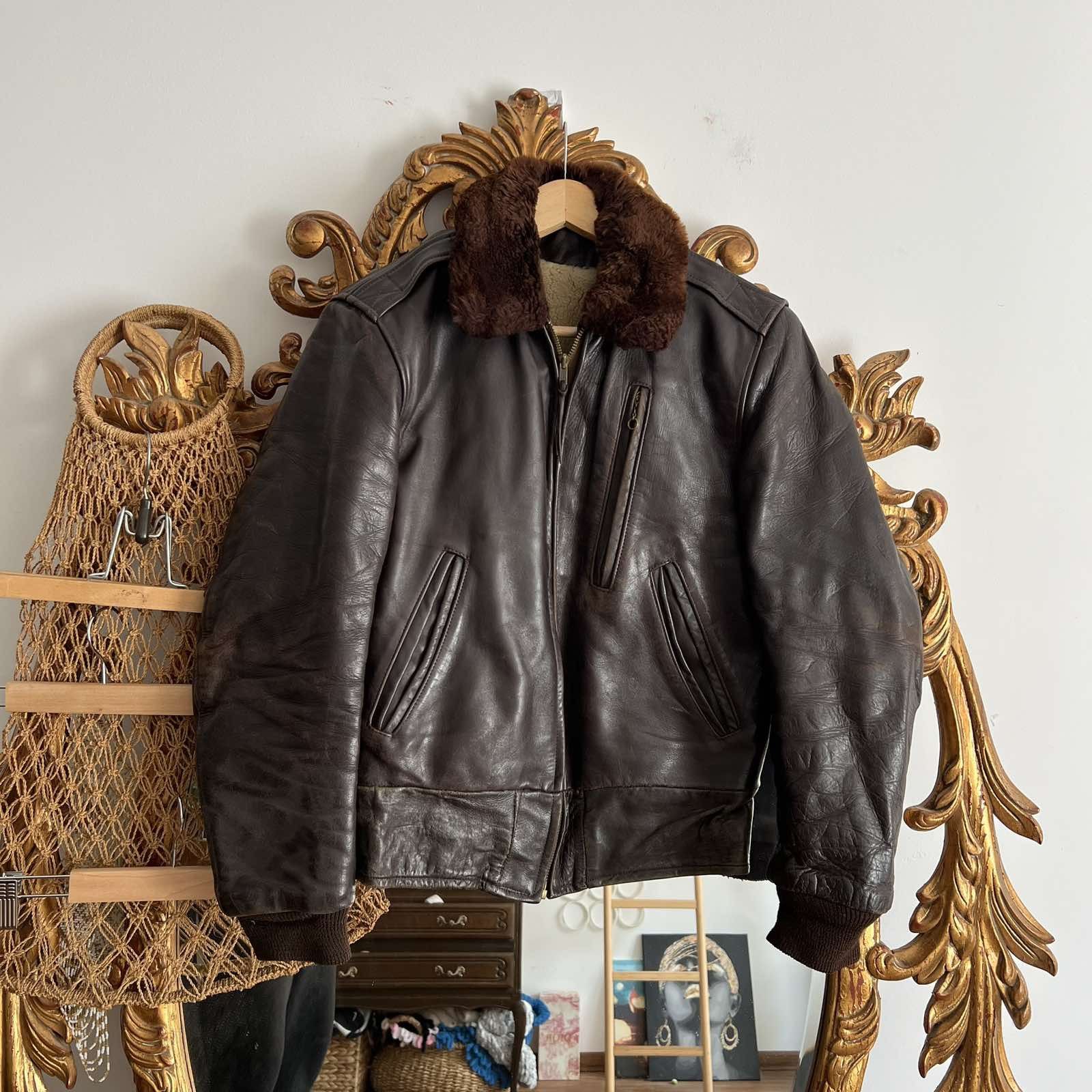 Vintage Vintage like 40s B-2 leather flying jacket ww2 Size US M / EU 48-50 / 2 - 2 Thumbnail