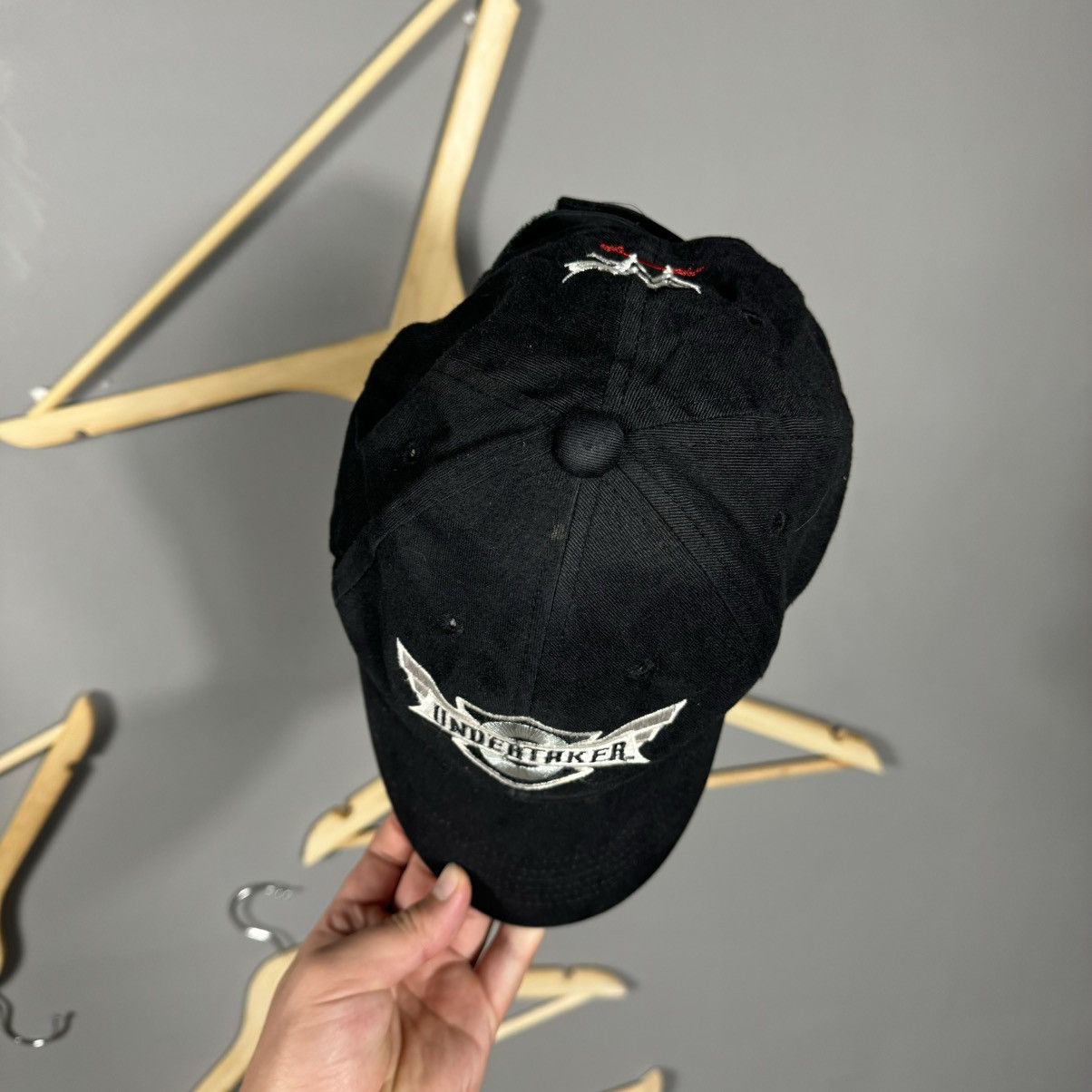 Vintage × WWE × WWF Vintage 2001 Undertaker WWF Cap Size ONE SIZE - 3 Thumbnail