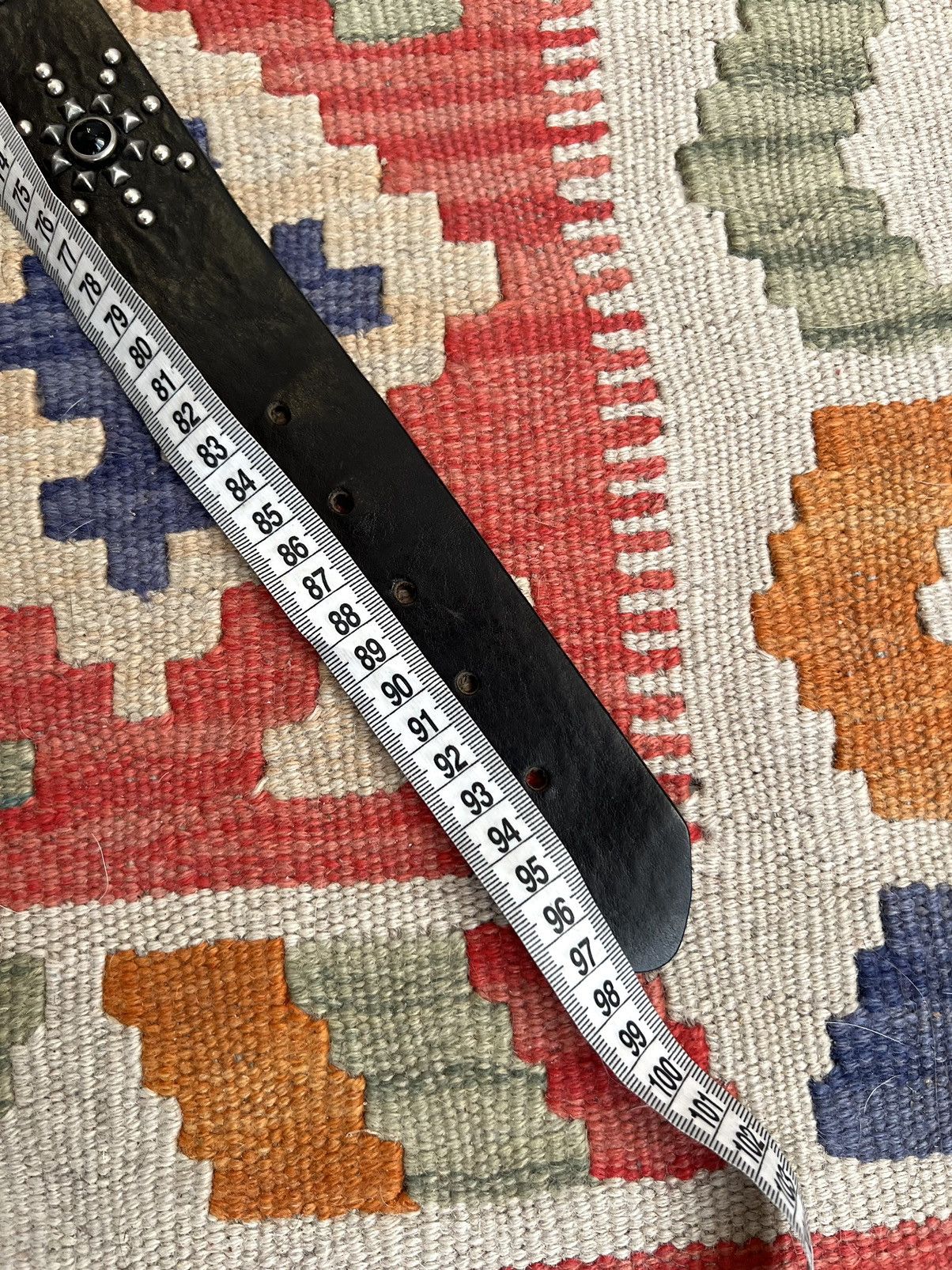 Iron Heart Vintage Hollywood Trading Company Stud Stingray Leather Belt Size ONE SIZE - 18 Thumbnail