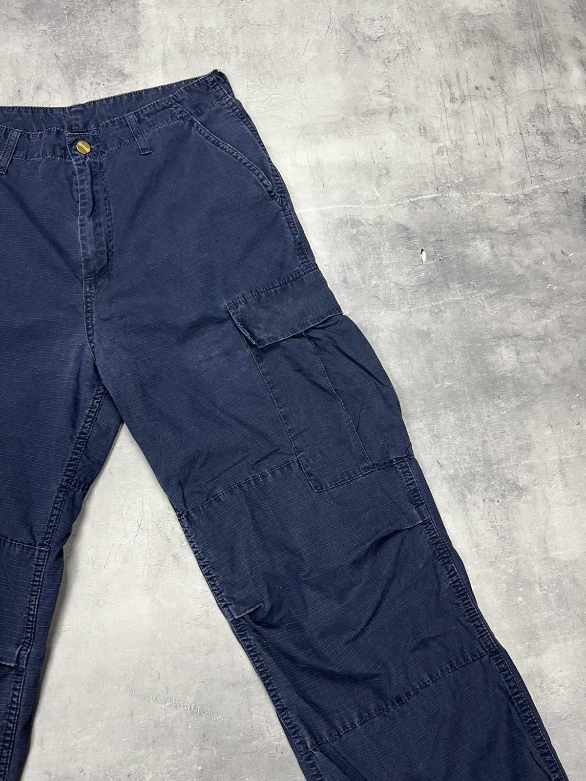 Carhartt × Vintage Carhartt Cargo Pants Men's 30x32 Blue Vintage Size US 32 / EU 48 - 3 Thumbnail