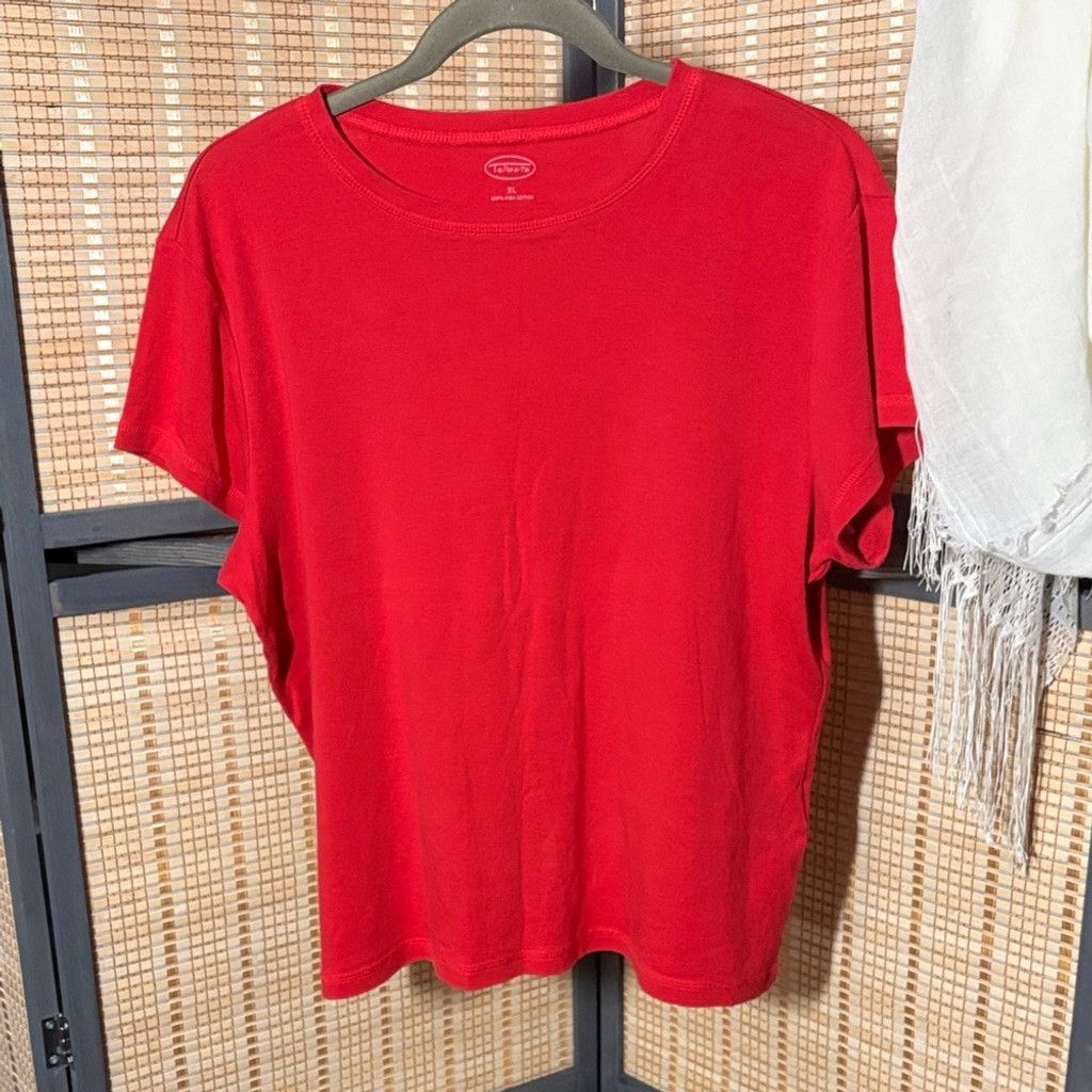 Talbots Talbots Classic Red Short Sleeve Tee Size XL / US 12-14 / IT 48-50 - 1 Thumbnail