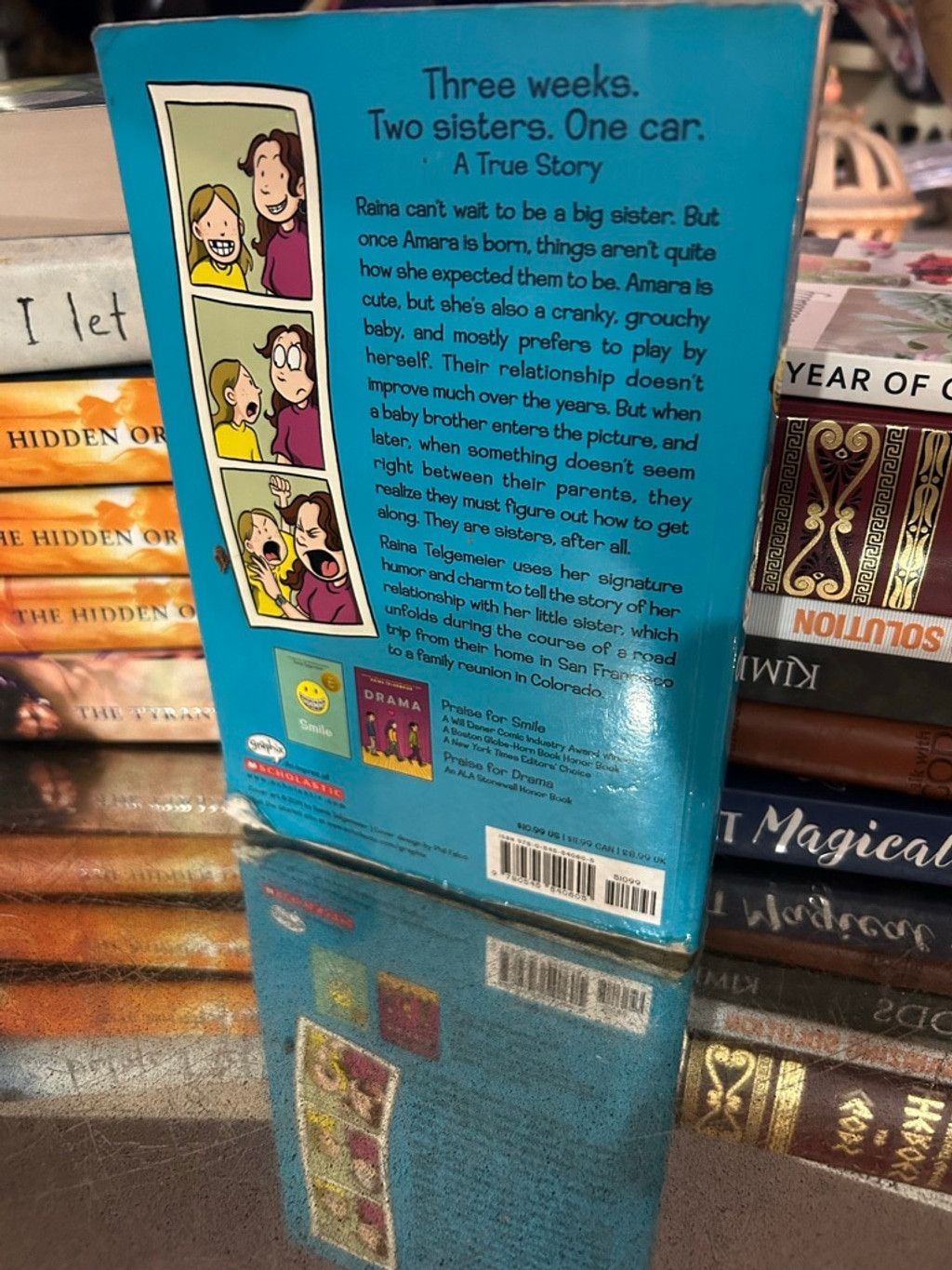 Other Unisex Scholastic Sisters Graphic Novel One Size Blue Yellow Size ONE SIZE - 3 Thumbnail