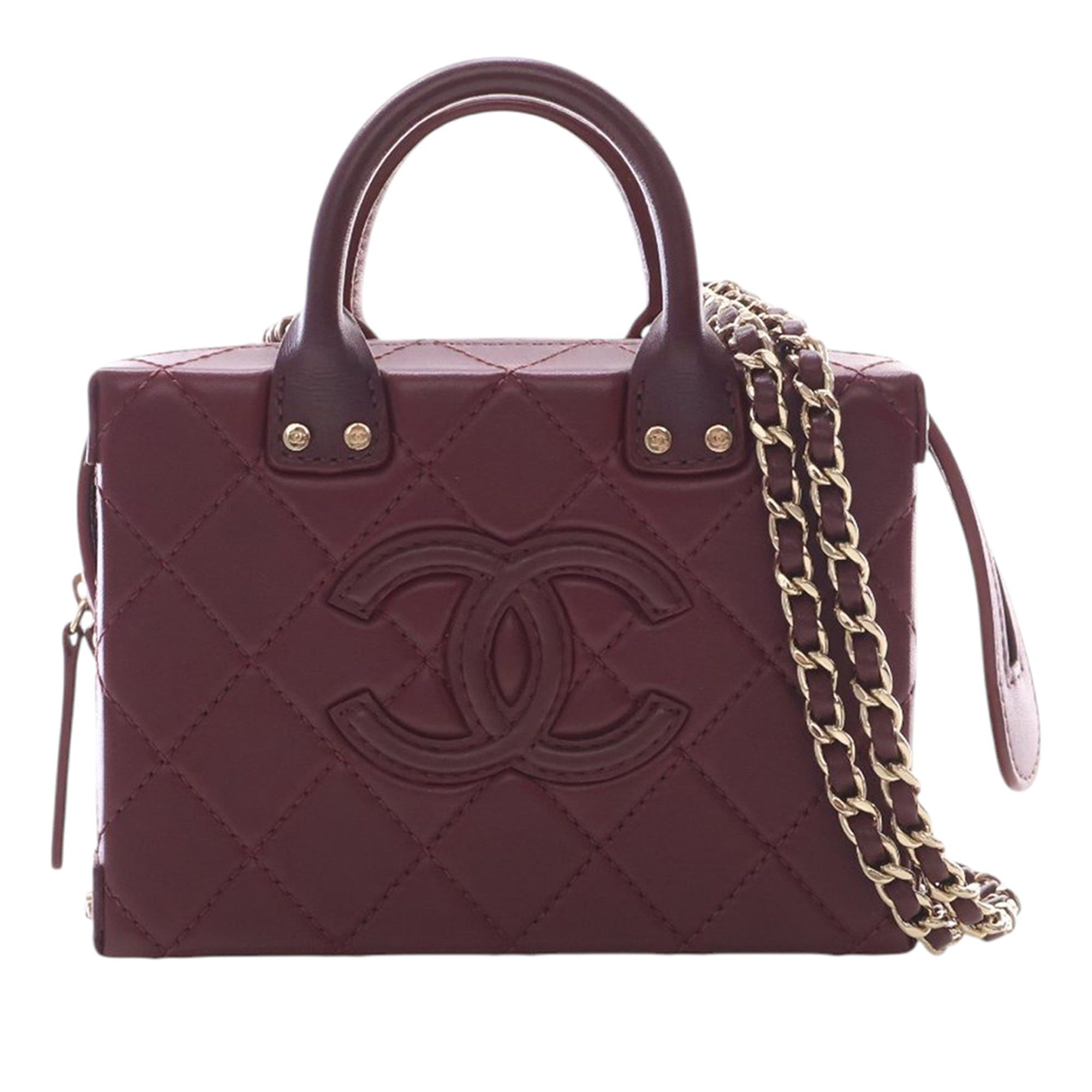 Chanel Small CC Quilted Calfskin Top Handle Convertible Vanity Case Size ONE SIZE - 1 Thumbnail