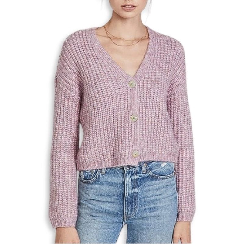 BB Dakota BB Dakota Steve Madden Cardigan Sweater Button Down Pink W L Size L / US 10 / IT 46 - 1 Thumbnail