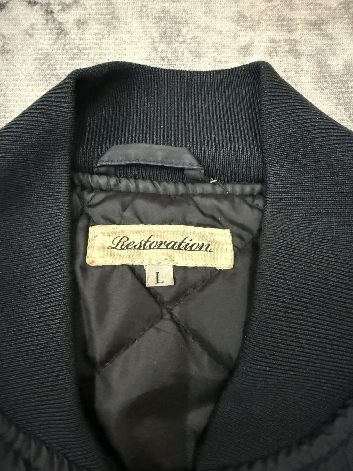 Japanese Brand × Restoration × Vintage RESTORATION BOMBER JACKET Size US S / EU 44-46 / 1 - 6 Thumbnail