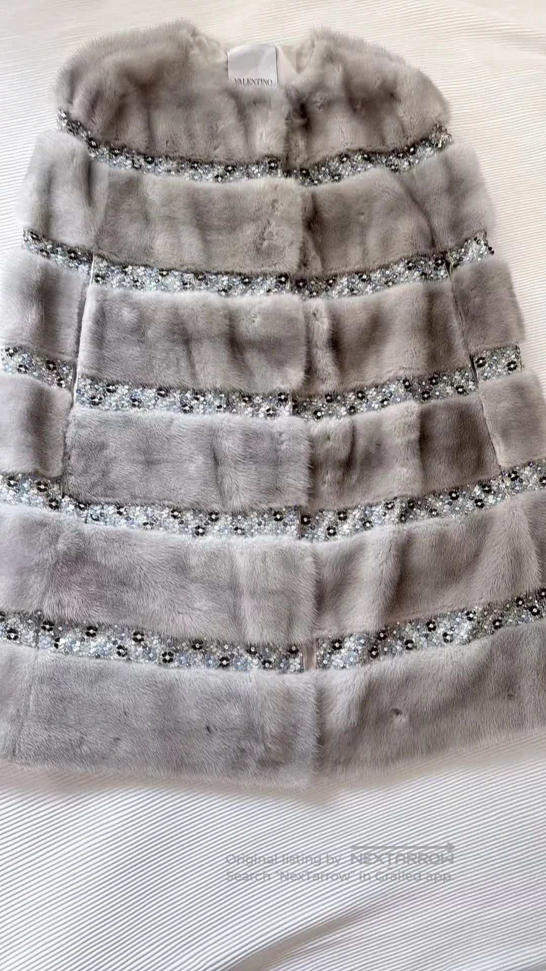 Valentino Valentino Light Gray Mink Fur Coat. Size M / US 6-8 / IT 42-44 - 1 Thumbnail