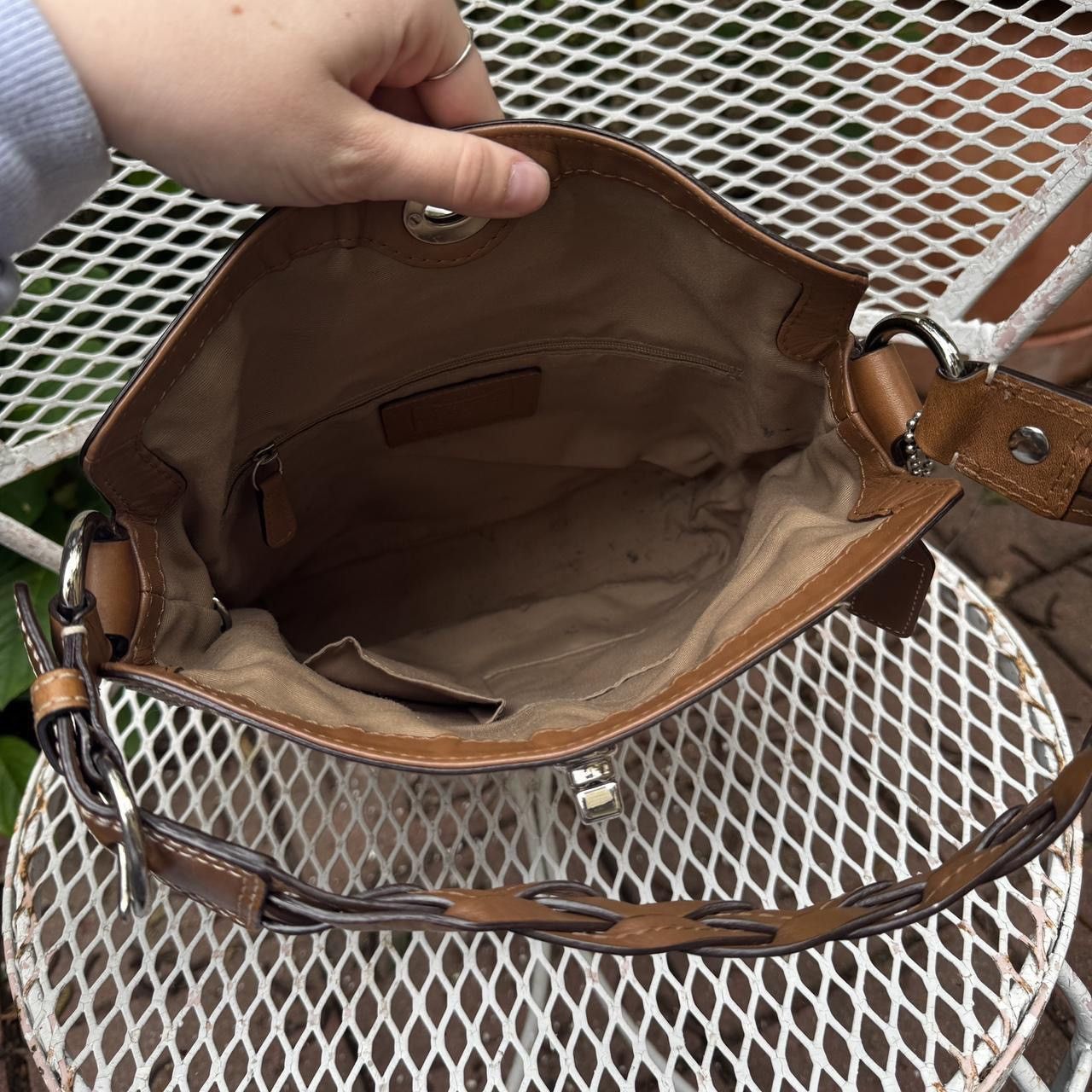 Coach Coach Tan & Brown Monogramed Shoulder Bag Size ONE SIZE - 6 Thumbnail