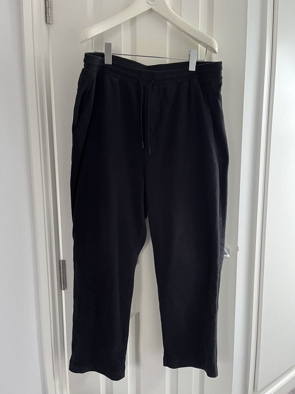 image of Snow Peak Fleece Oversized Sweatpant in Black, Men's (Size 36)