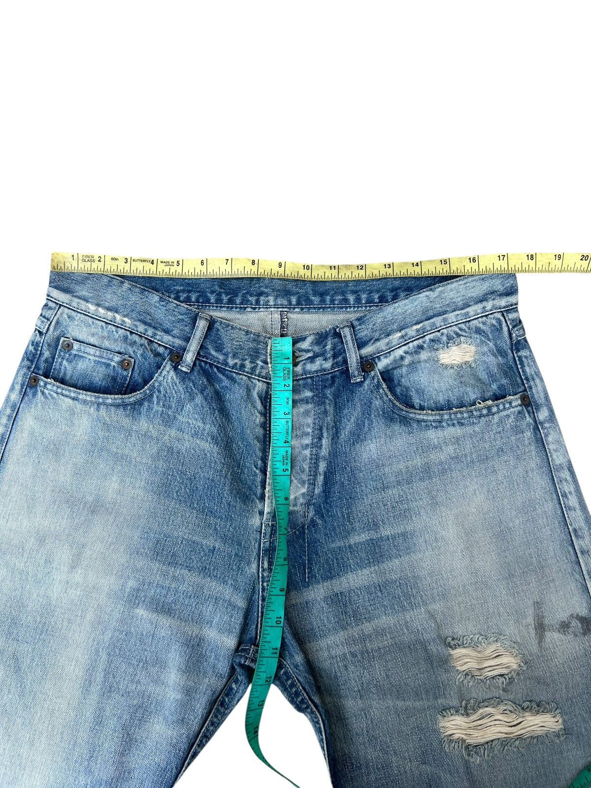 Japanese Brand SUB-AGE. Japan Distressed Rips Denim Jeans Size US 33 - 2 Thumbnail