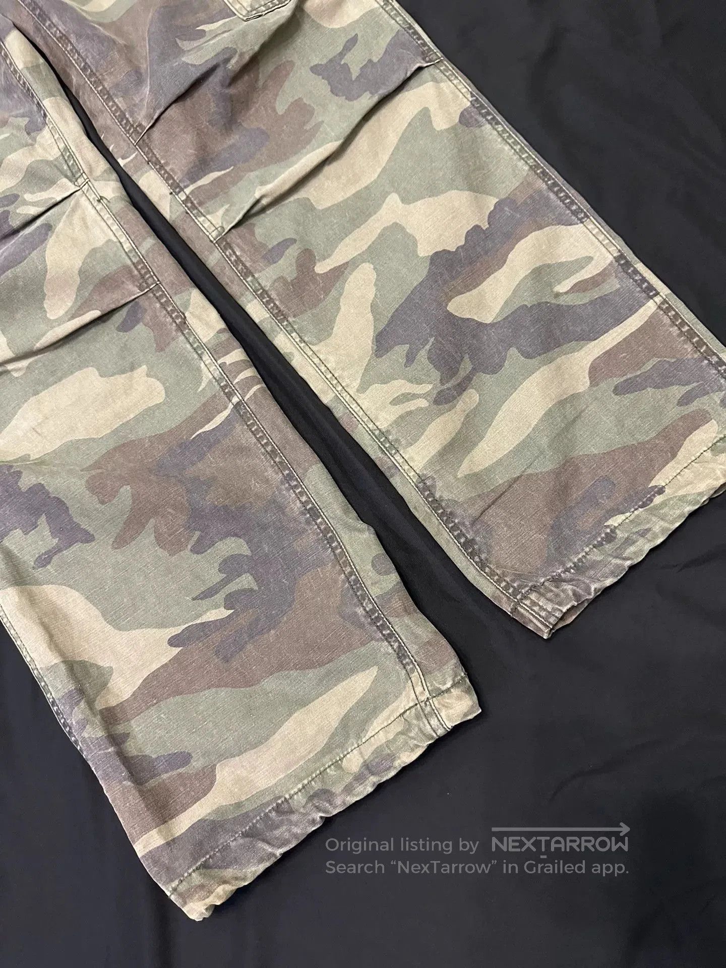 Vintage Vintage American Camo Cargo Work Pants. Size US 34 / EU 50 - 2 Thumbnail